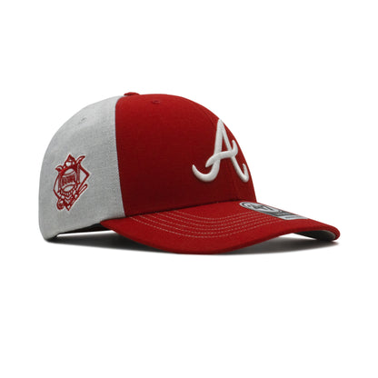Mens 47 Brand Atlanta Braves MVP Strapback - Red/Grey