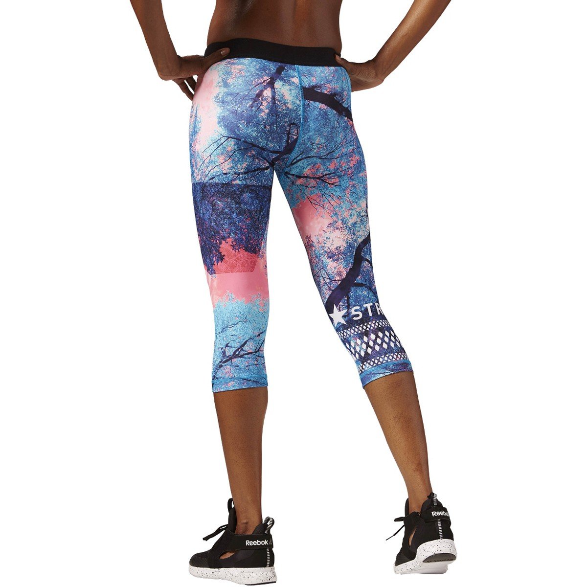 [AY4483] Womens Reebok One Series Crossfit Tree Capri