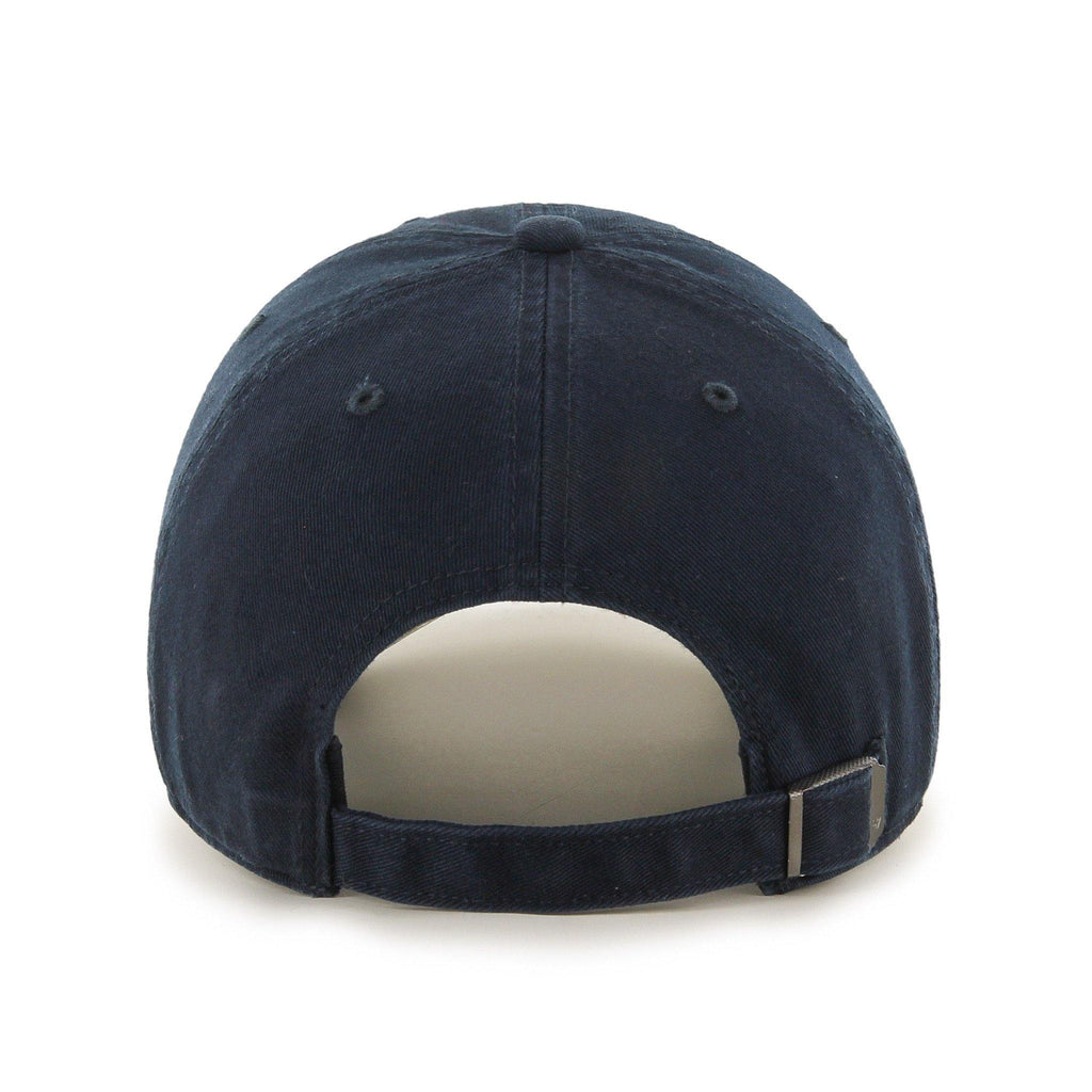 Mens 47 Brand Boston Red Sox Clean Up Strapback - Navy Blue (Small Logo) - sneakAR