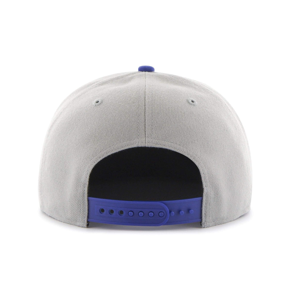 Mens 47 Brand LA Dodgers Captain Snapback - Grey/Blue Brim - sneakAR