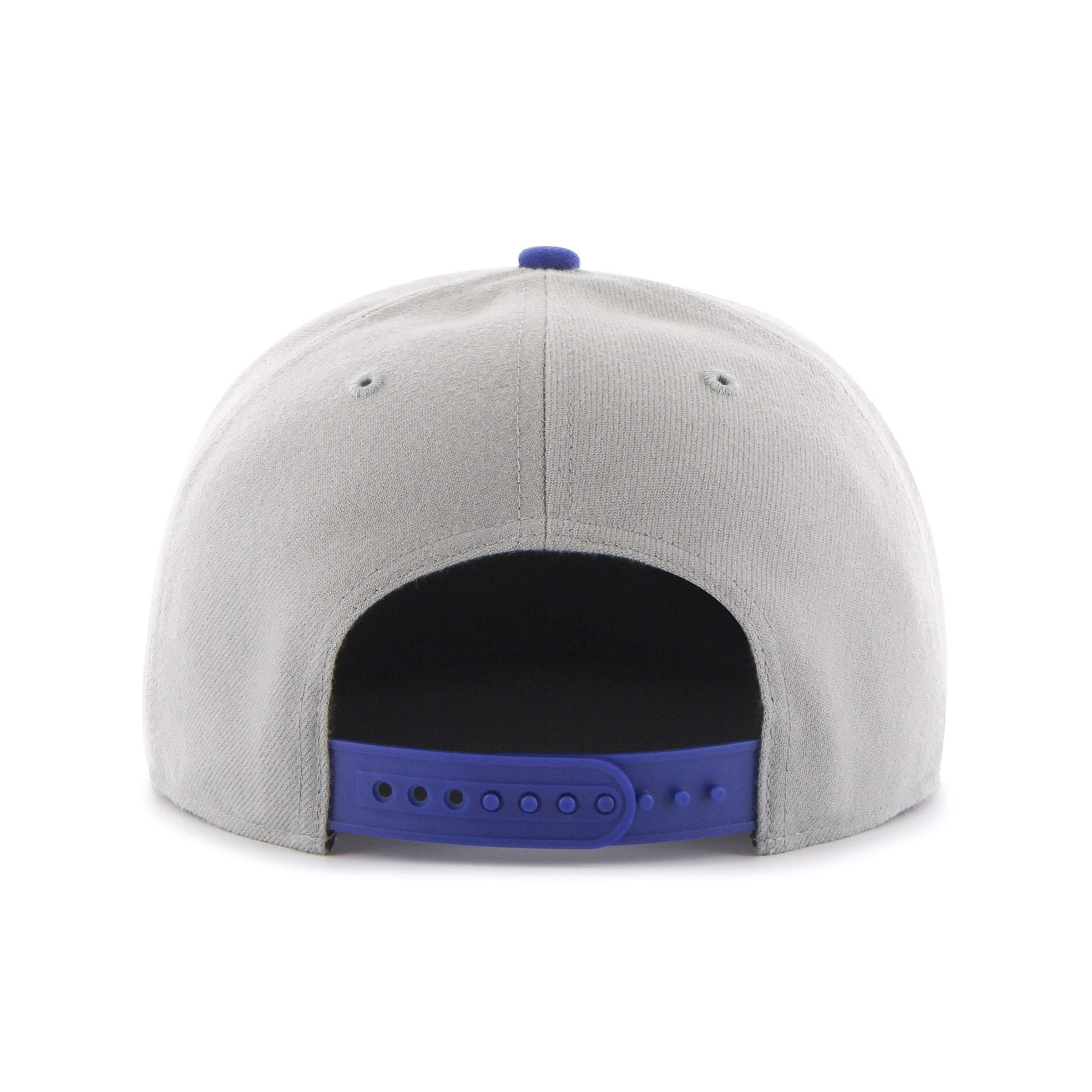 Mens 47 Brand LA Dodgers Captain Snapback - Grey/Blue Brim - sneakAR