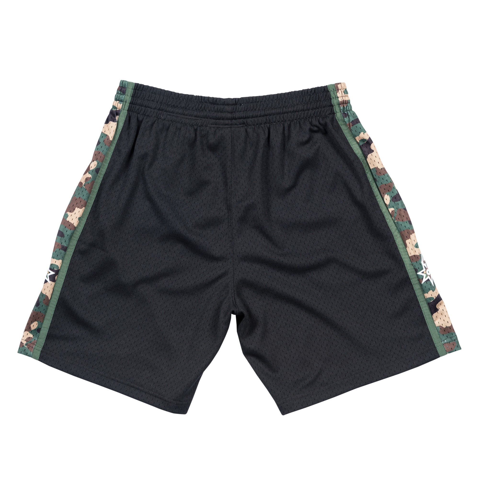 Mens Mitchell & Ness NBA Straight Fire Camo Swingman Shorts 94 San Antonio Spurs