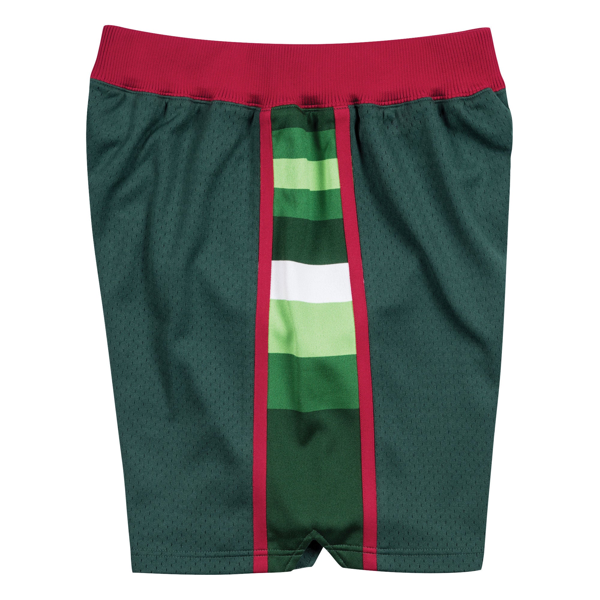 [BA31TC-MBU-E-JHW] Mens Mitchell & Ness NBA 1983-84 Milwaukee Bucks Road Authentic Shorts