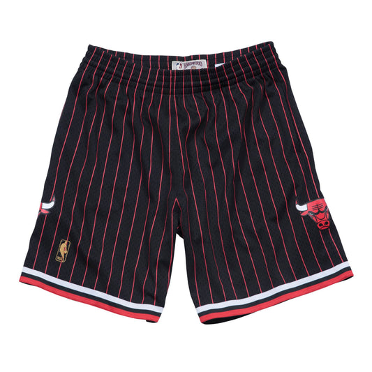 [SMSHAC18022-CBUBLCK96] Mens Mitchell & Ness NBA Alternate Swingman Shorts Chicago Bulls 96-97