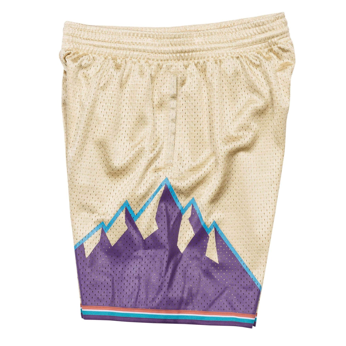 [BA395N-UJA-D-L3X] Mens Mitchell & Ness NBA Gold Swingman Shorts Utah Jazz