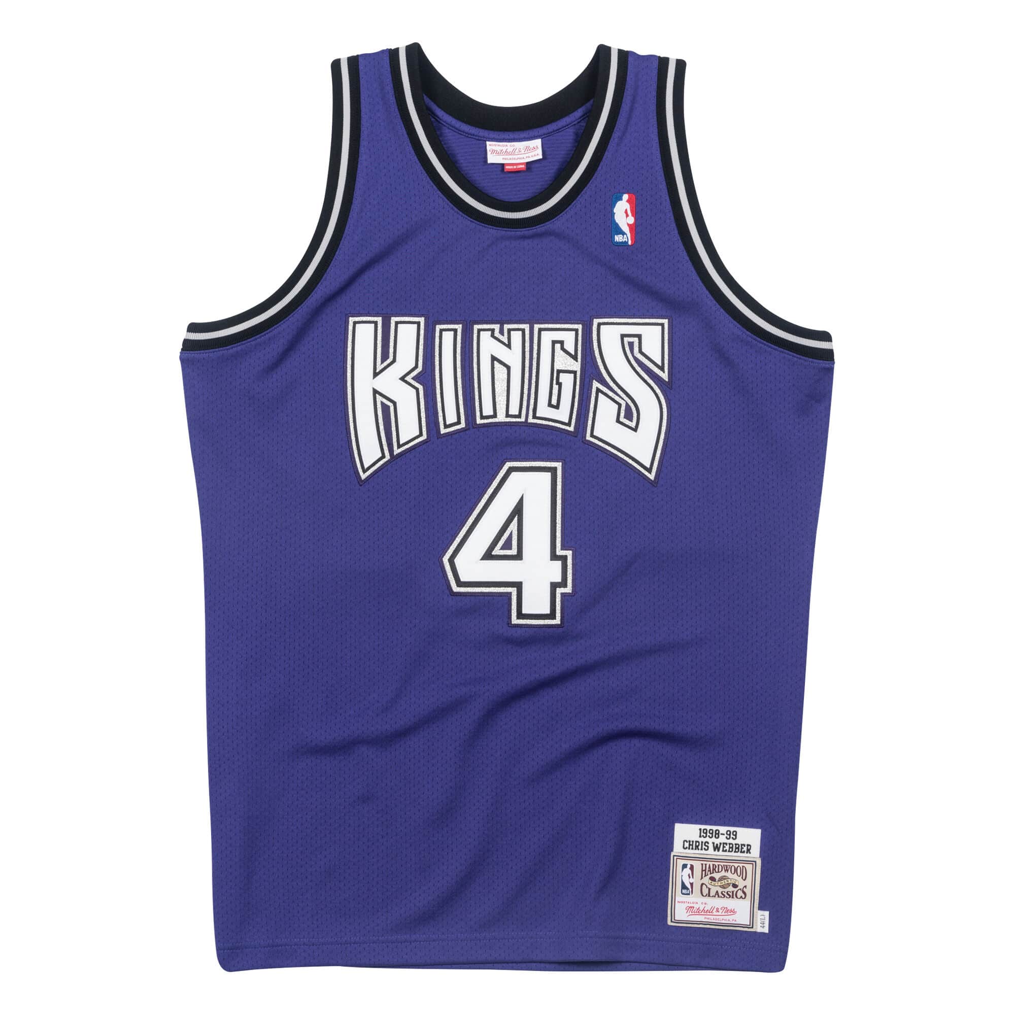 Mens Mitchell & Ness NBA Authentic Jersey Sacramento Kings Chris Webber #4