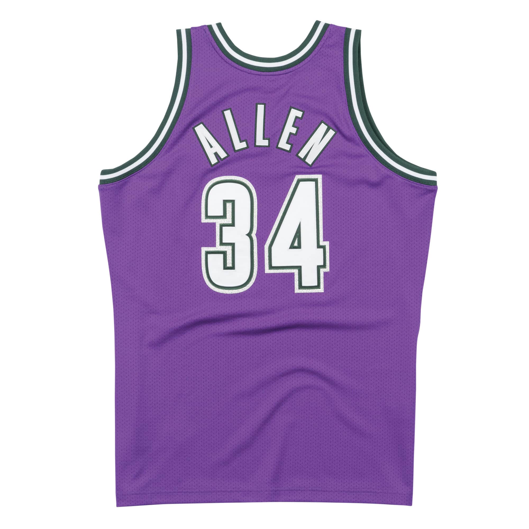 Mens Mitchell & Ness NBA Authentic Jersey Milwaukee Bucks Ray Allen #34