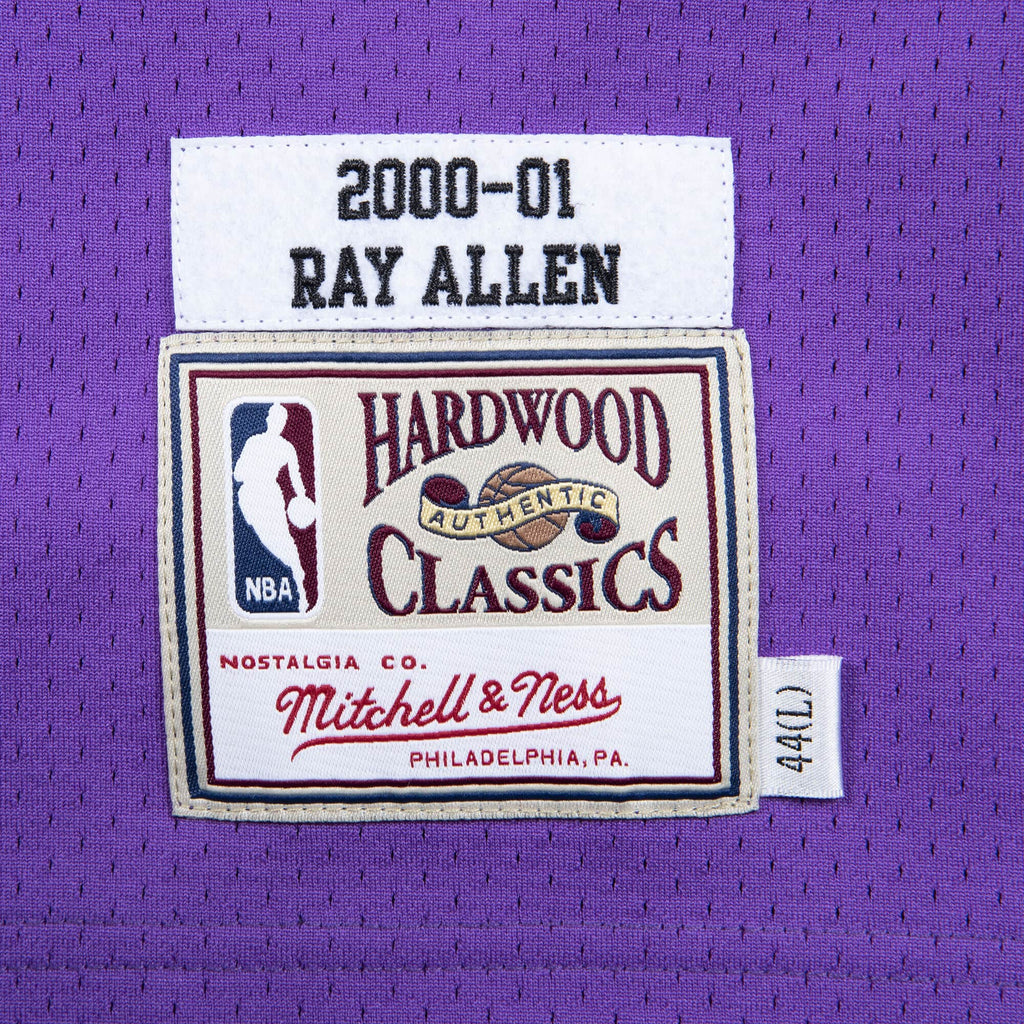 Mens Mitchell & Ness NBA Authentic Jersey Milwaukee Bucks Ray Allen #34