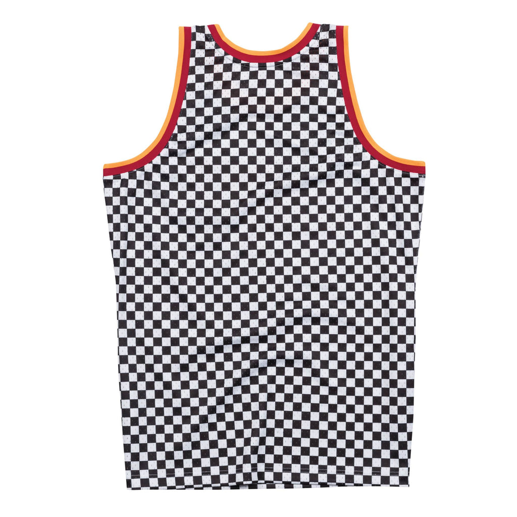 Mens Mitchell & Ness NBA Checked Swingman Jersey Houston Rockets