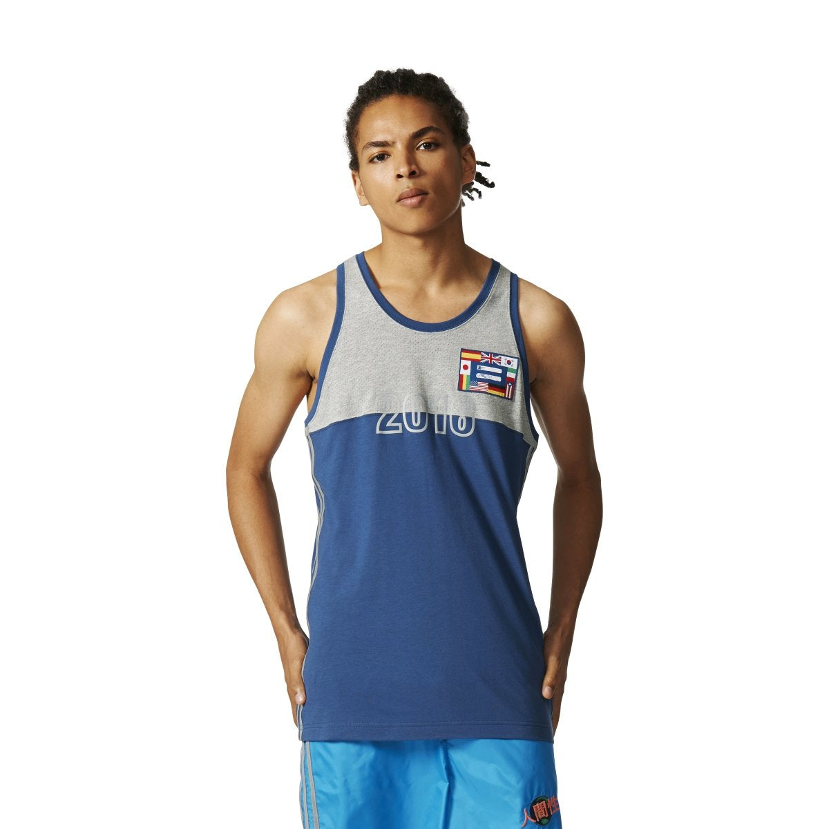 [BJ9087] Mens Adidas Human Race Tank