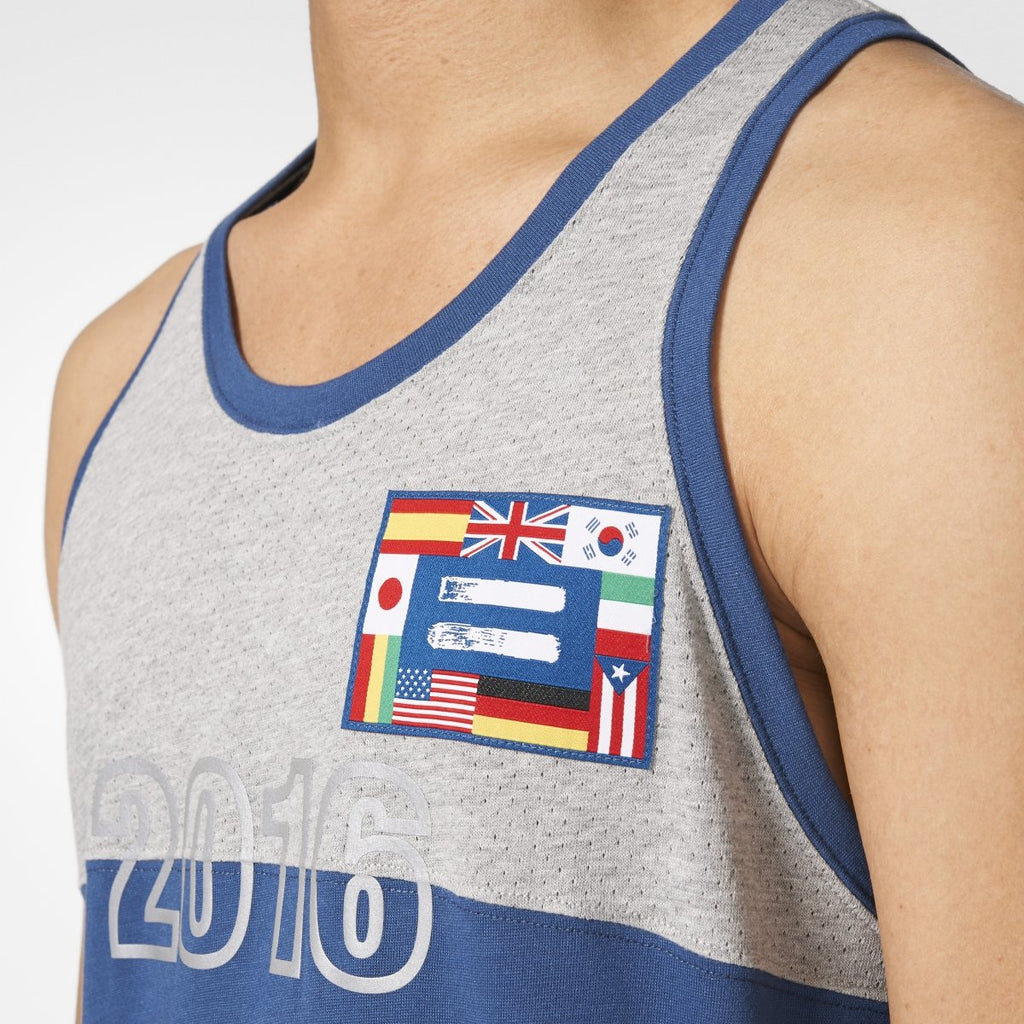 [BJ9087] Mens Adidas Human Race Tank