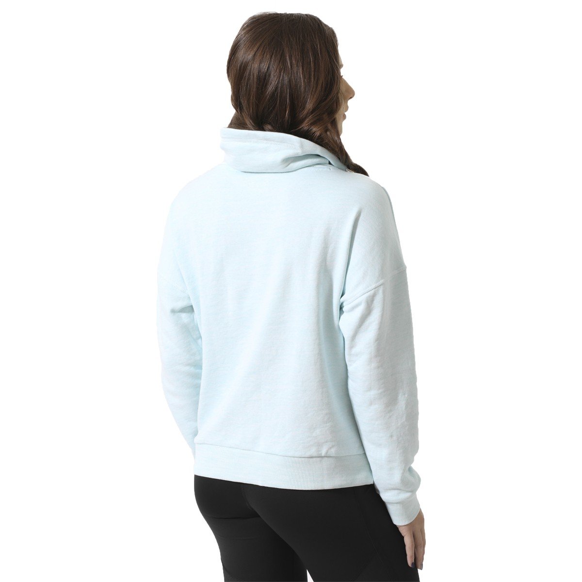 [BK5191] Womens Reebok Elements Marble Cowl Neck Sweatshirt