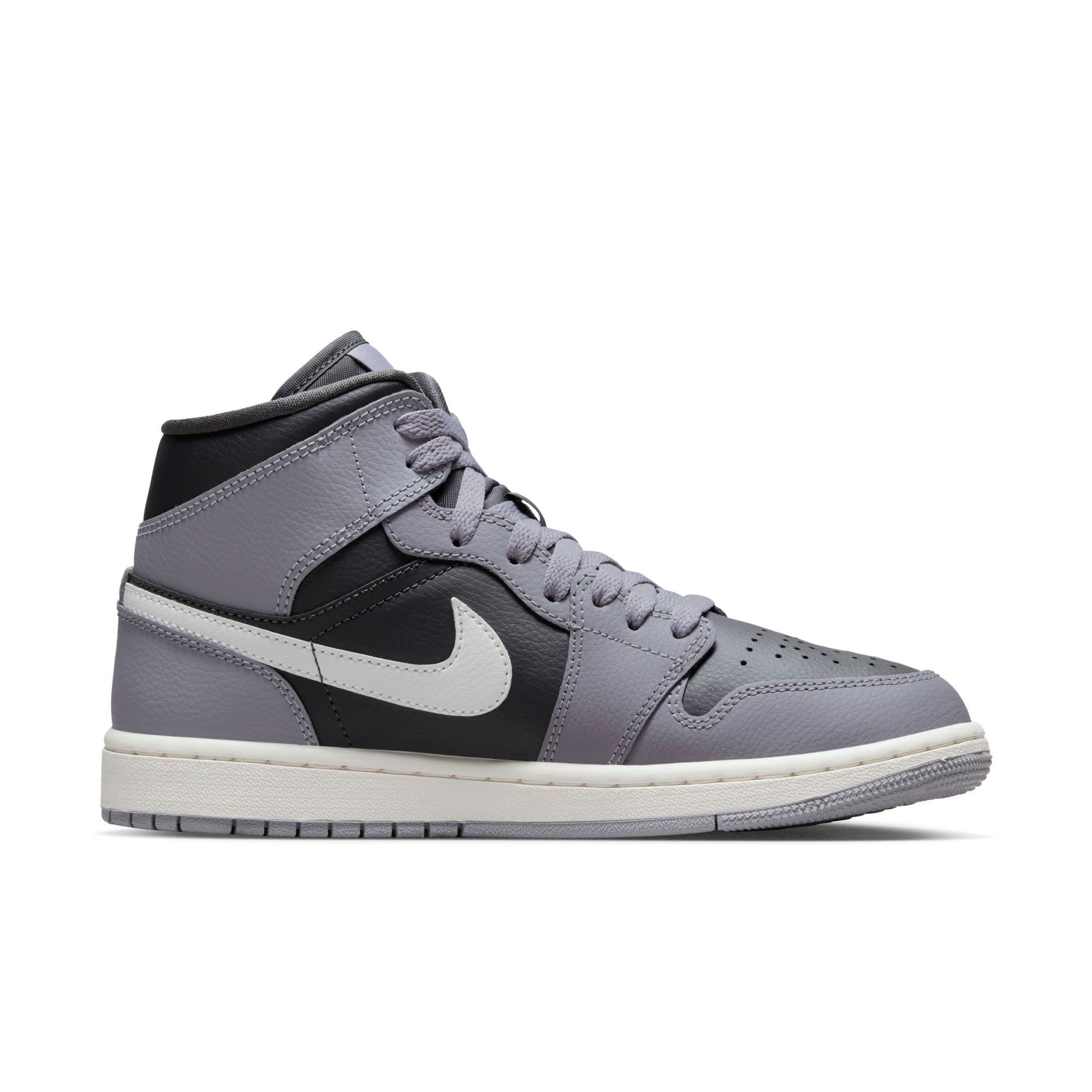 [BQ6472-022] Womens Air Jordan RETRO 1 MID 'CEMENT GREY' (W)