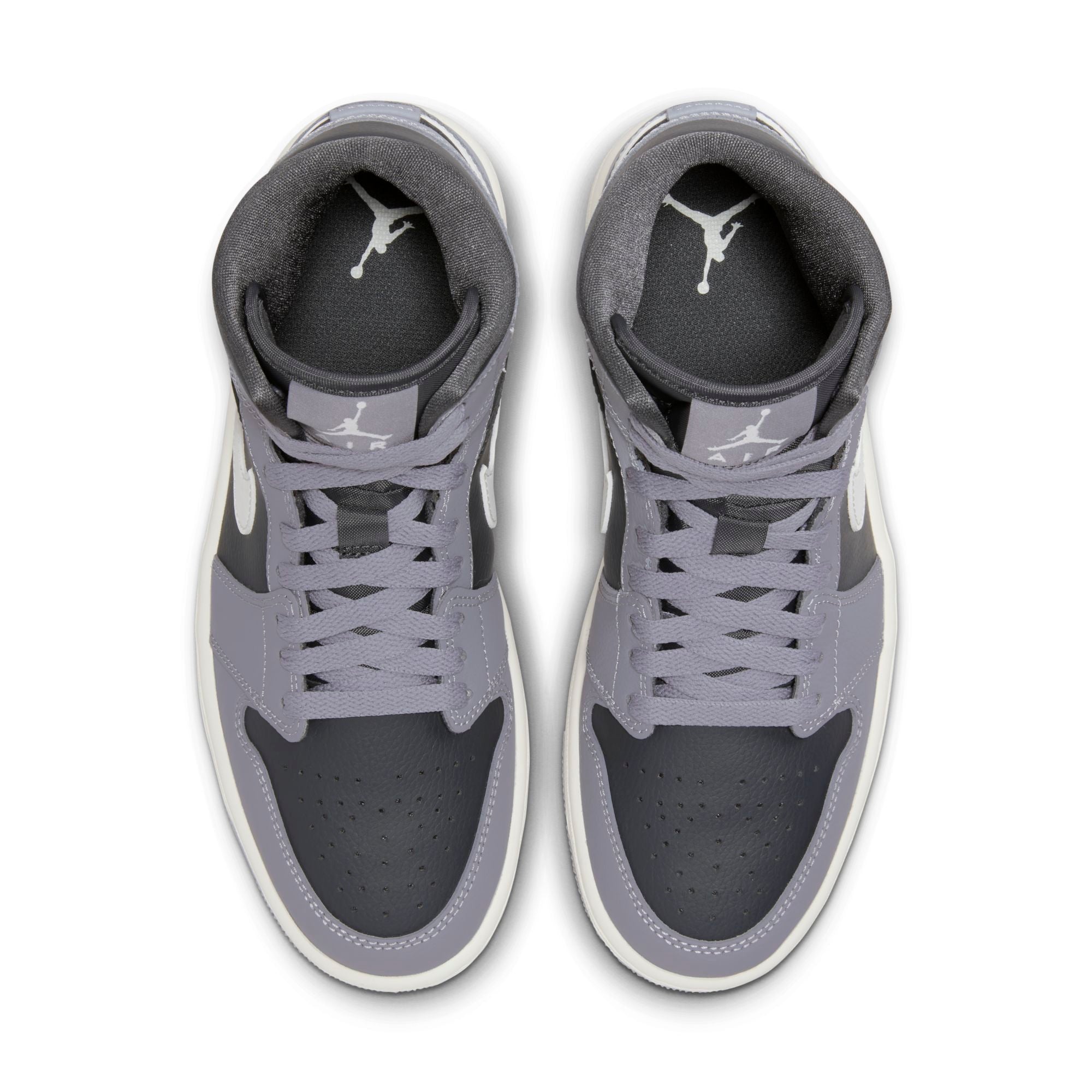 [BQ6472-022] Womens Air Jordan RETRO 1 MID 'CEMENT GREY' (W)