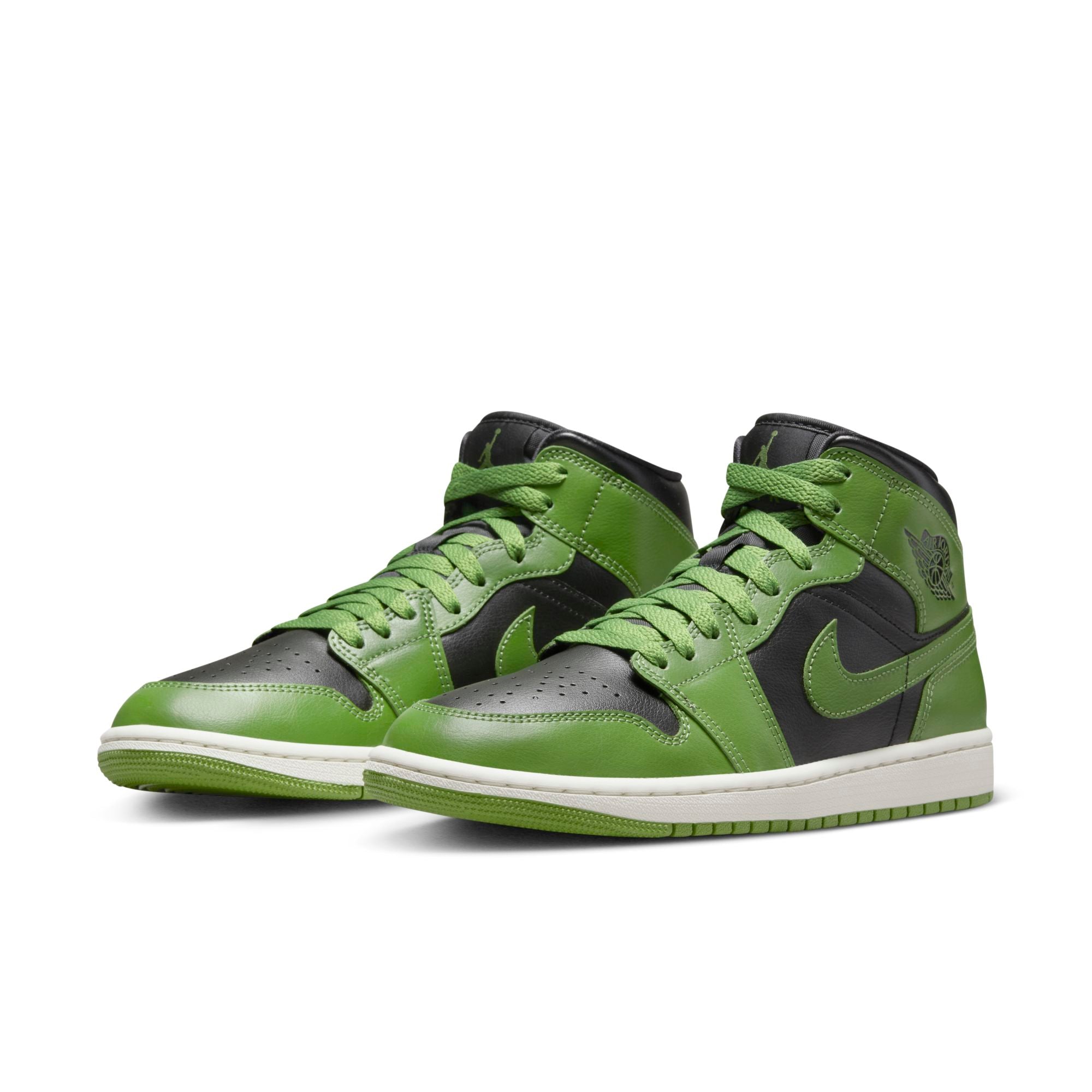 [BQ6472-031] Womens Air Jordan RETRO 1 MID 'ALTITUDE GREEN'