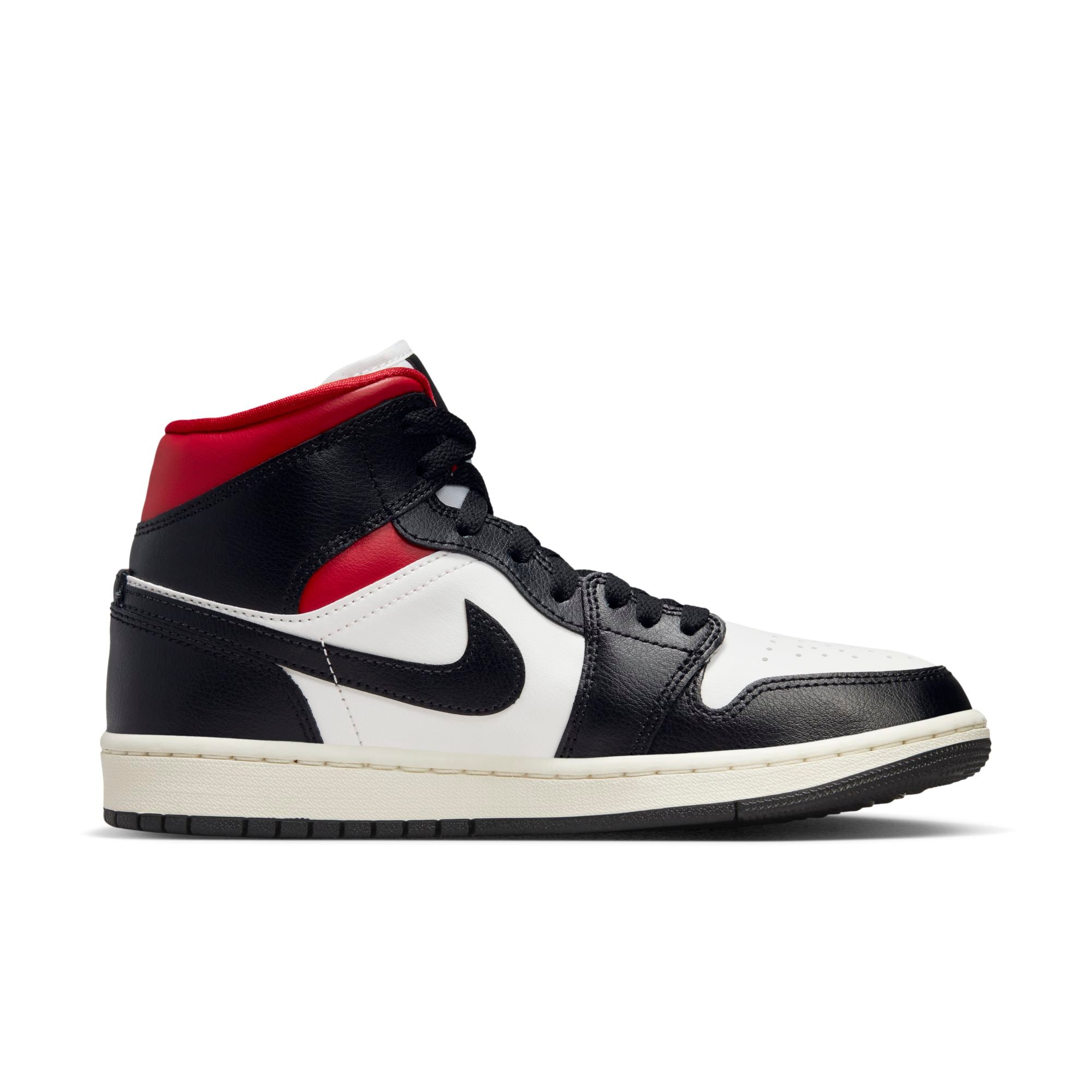 [BQ6472-061] Womens Air Jordan RETRO 1 MID 'GYM RED PANDA'