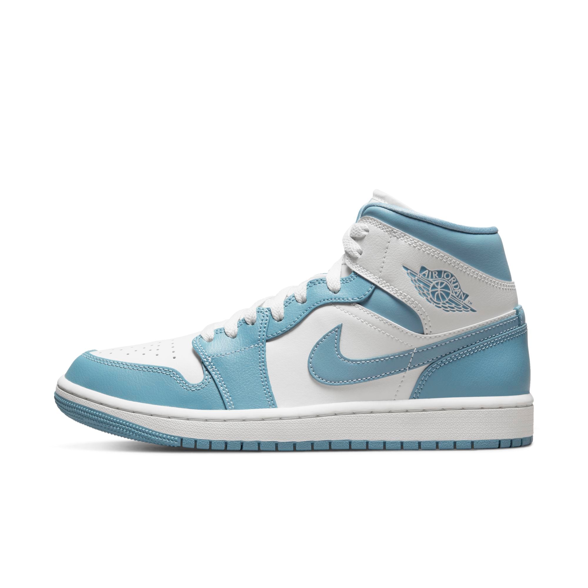 [BQ6472-141] Womens Air Jordan Retro 1 Mid 'UNC (2022)' (W)