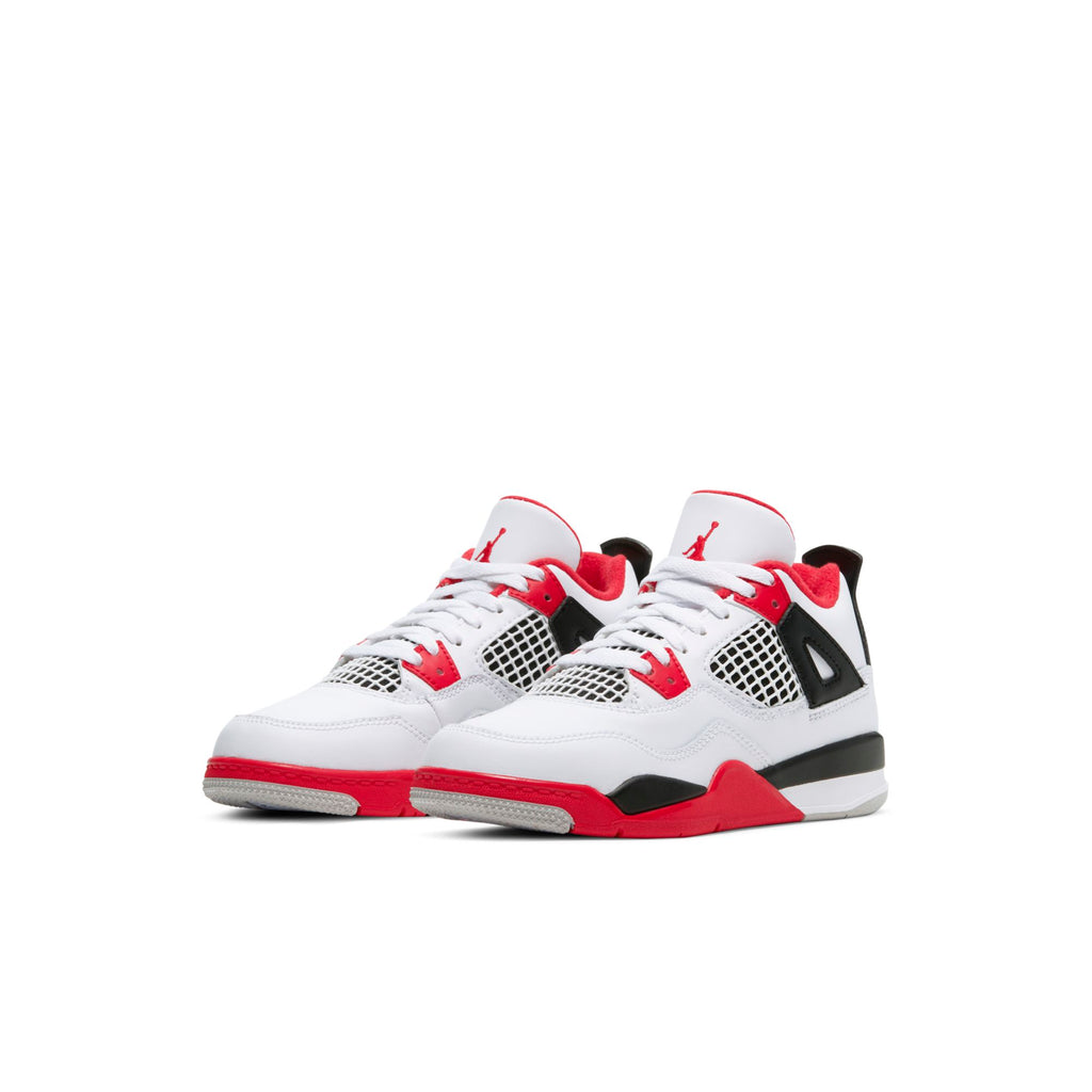 [BQ7669-160] Preschool Air Jordan RETRO 4 'FIRE RED (2020) (PS)'