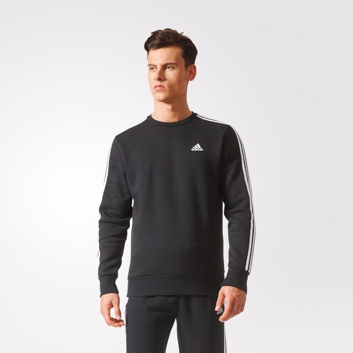 [BQ9645] Mens Essentials 3 Stripe Crewneck