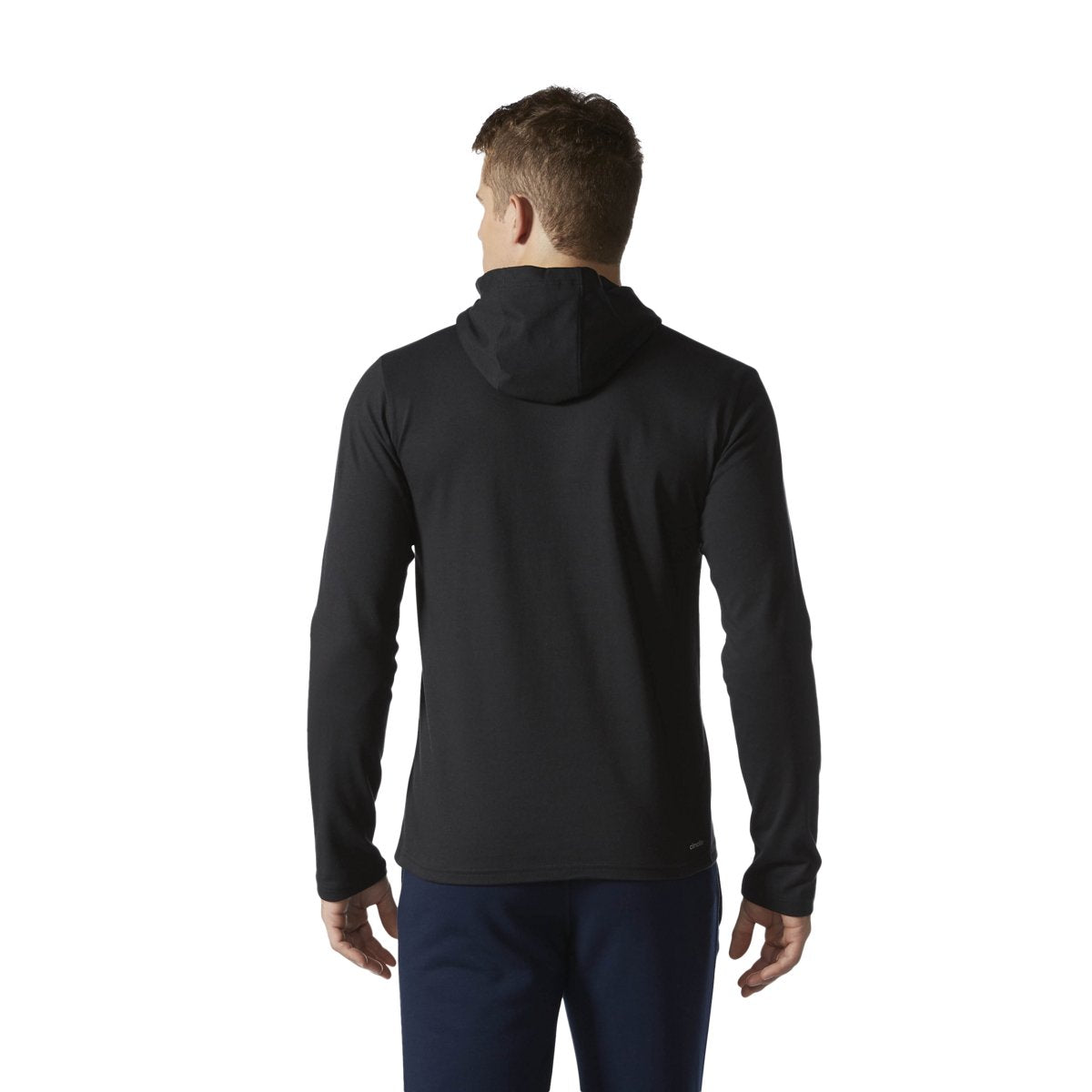 [BR1453] Mens Adidas Long Sleeve Badge Of Sport Hoody