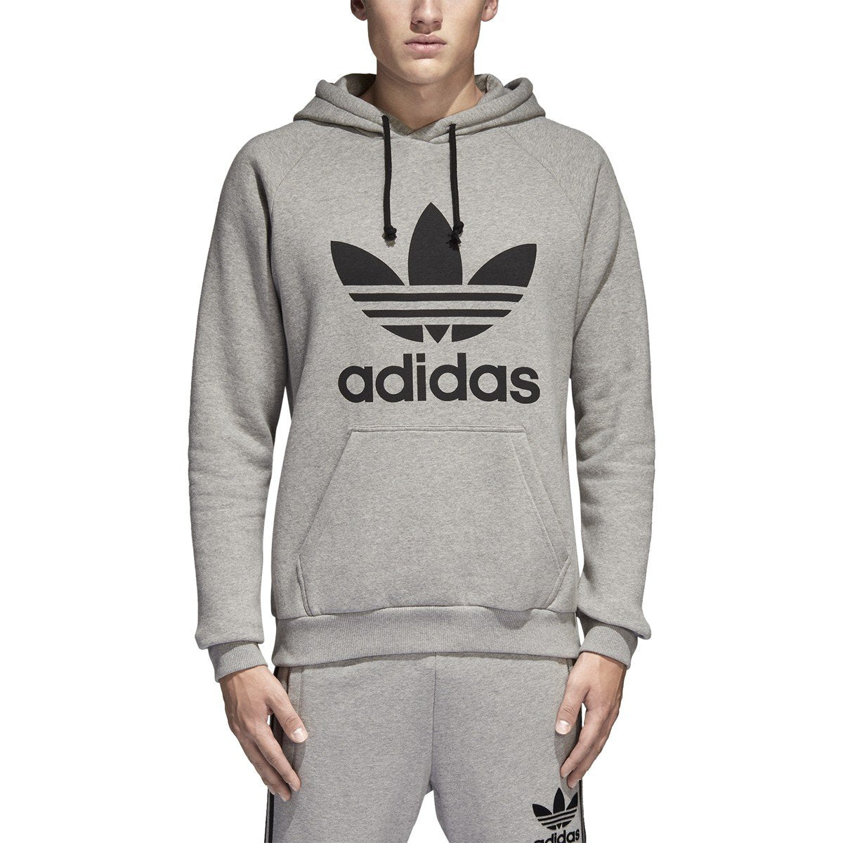 [BR4164] Mens Adidas Originals Trefoil Hoody