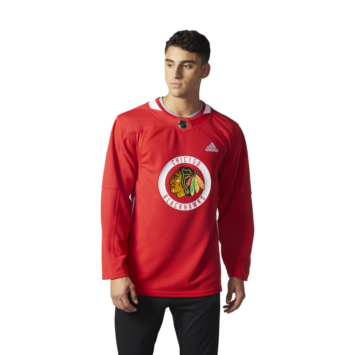 [CA7188] Mens Adidas NHL Blackhawks Authentic Practice Jersey