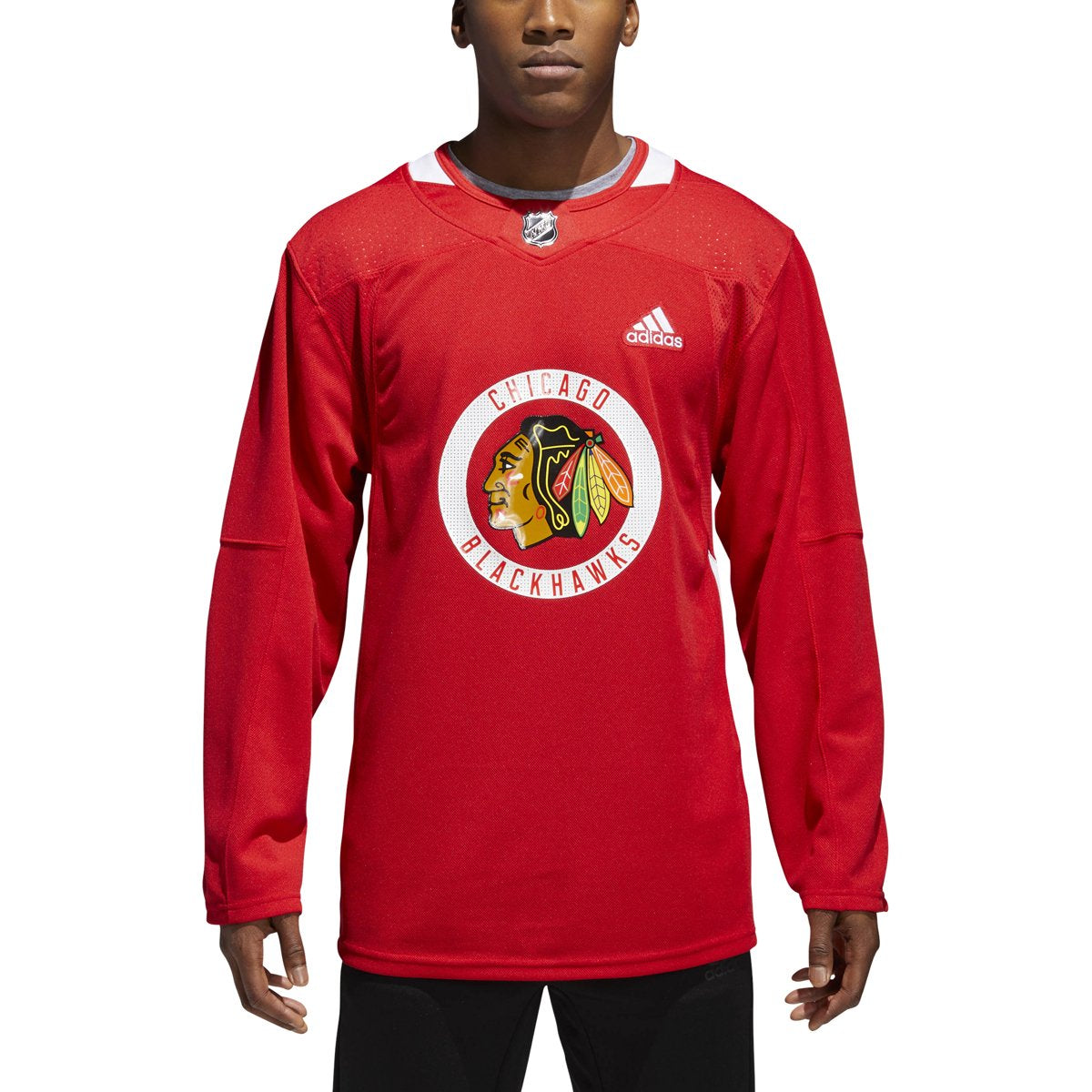 [CA7188] Mens Adidas NHL Blackhawks Authentic Practice Jersey