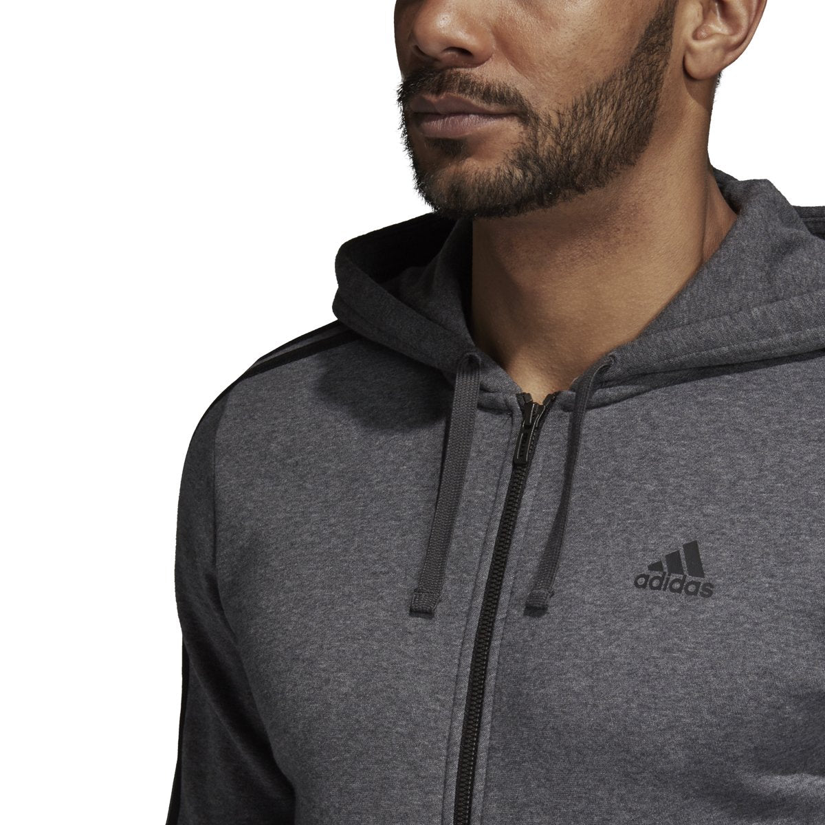 [CD8712] Essentials 3-Stripes Fullzip Hoodie