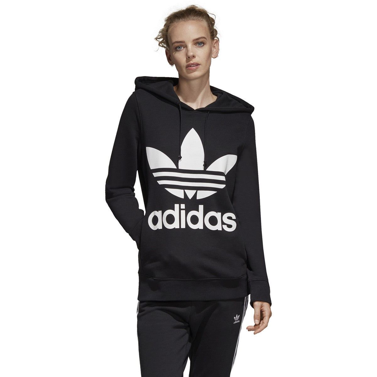 [CE2408] Womens Adidas Originals Trefoil Hoodie