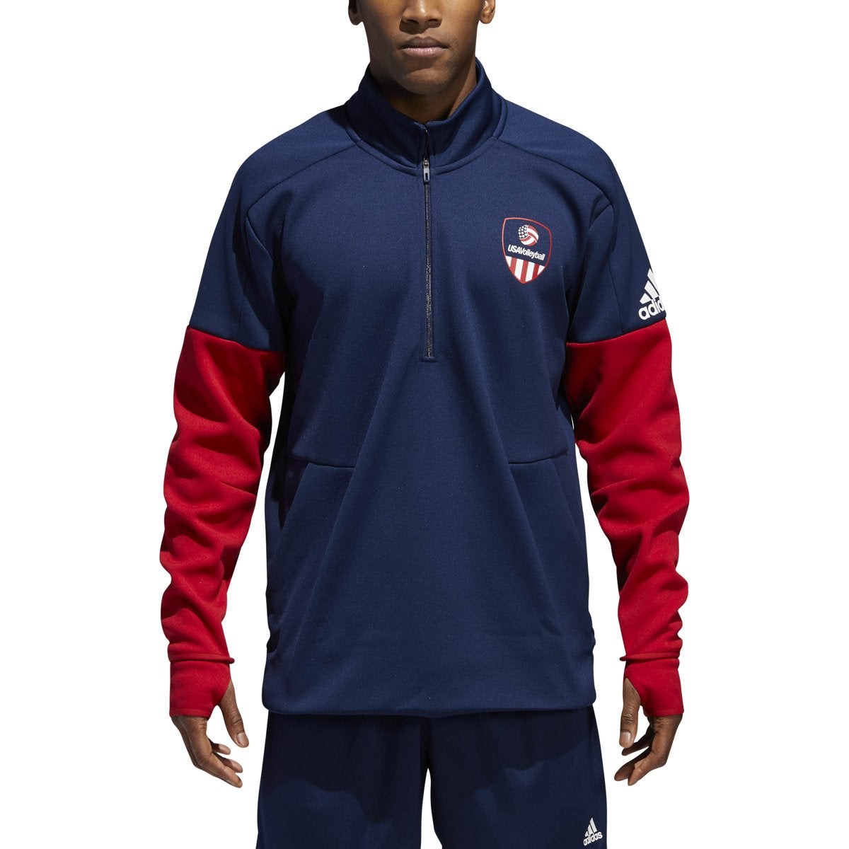 [CF1418] USA Volleyball Jacket 1/4 Zip