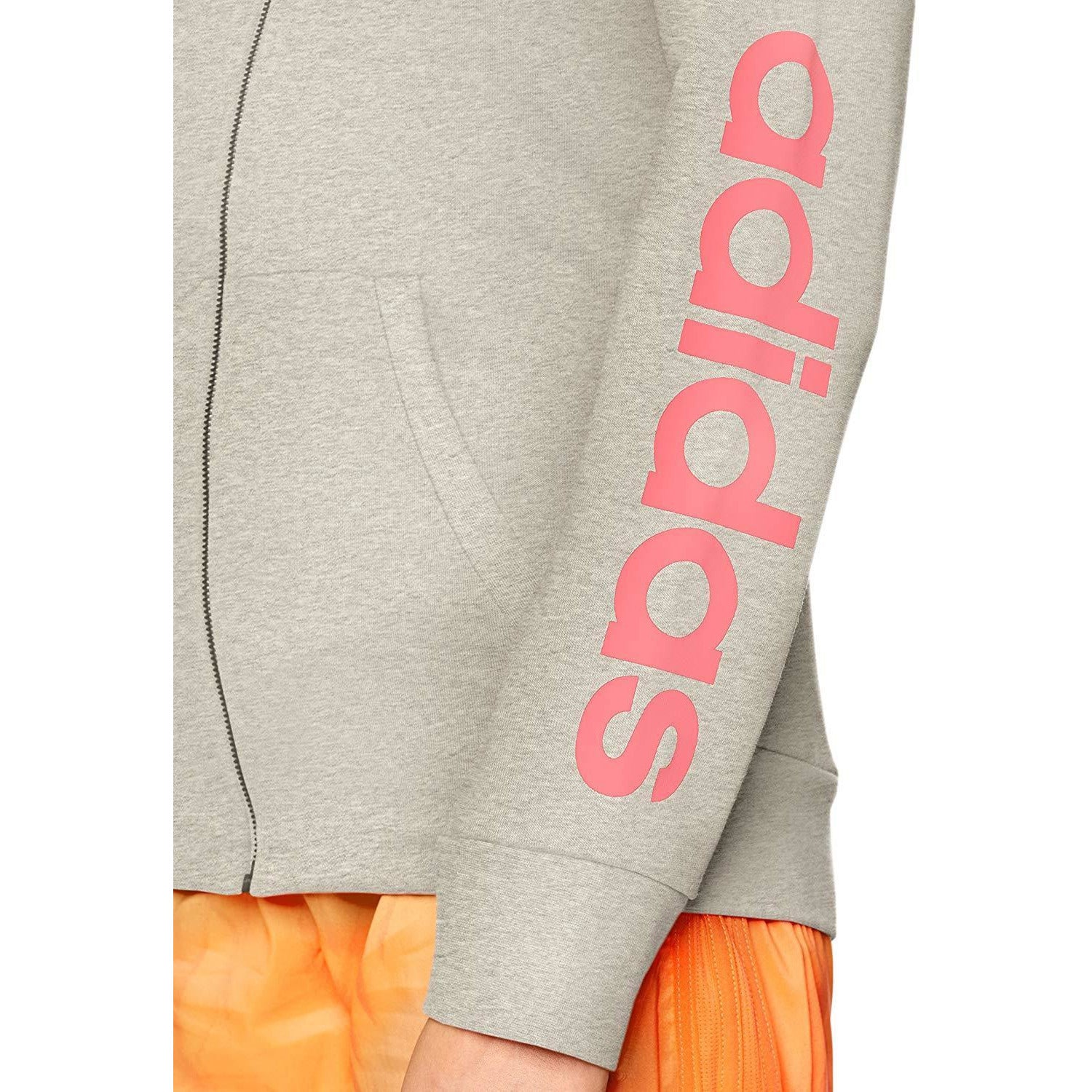 [CF8800] Womens Adidas Essential Linear Fullzip Hoodie