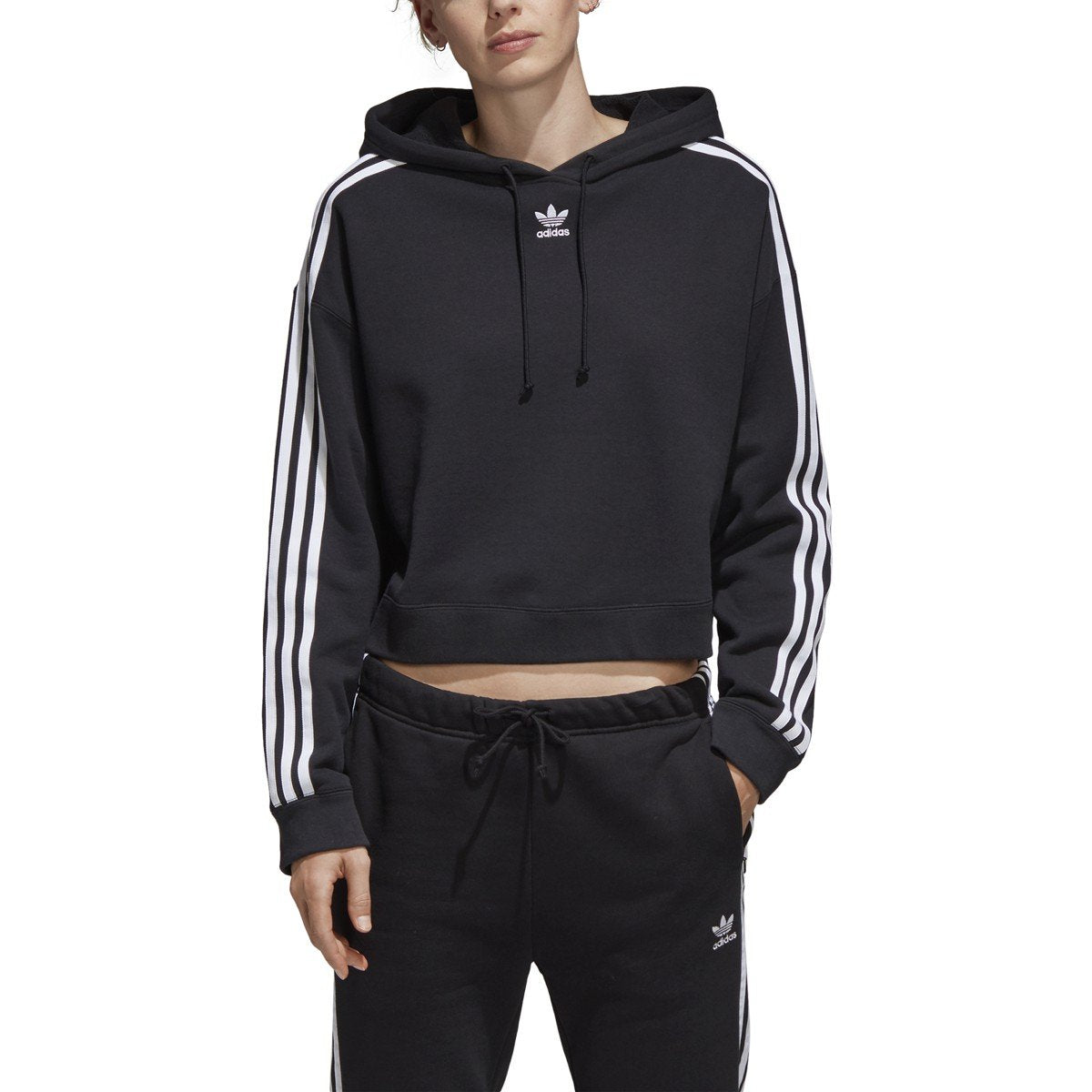 [CY4766] Womens Adidas Originals Cropped Hoodie