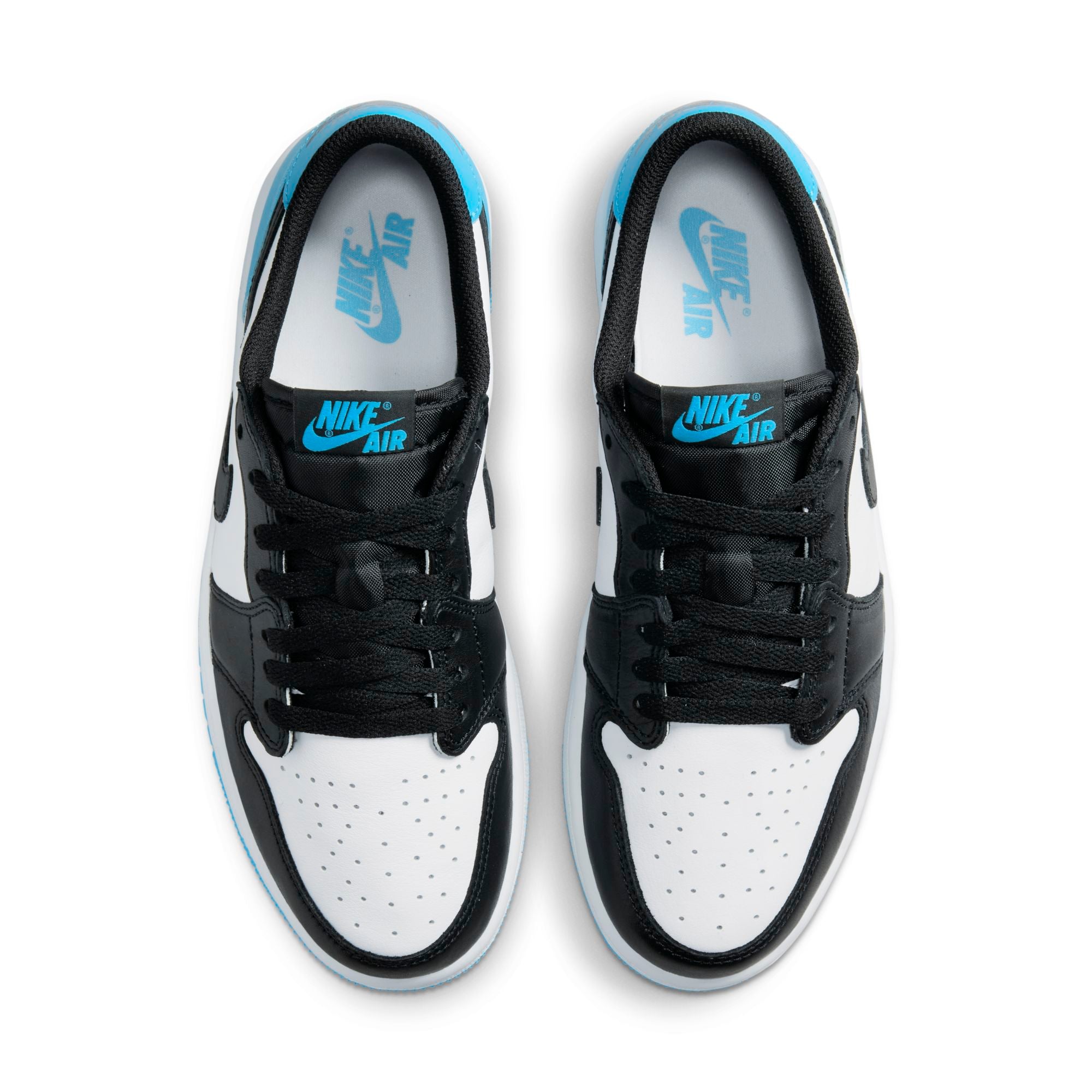 [CZ0775-104] Womens Air Jordan RETRO 1 LOW 'BLACK DARK POWDER BLUE'