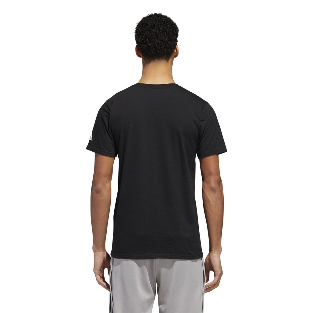 [D93944] Mens Adidas Linear Chopped Tee