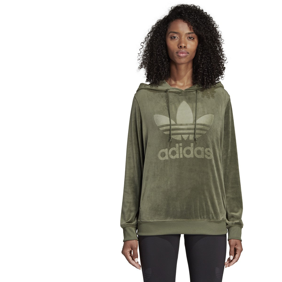 [DH4719] Womens Adidas Originals Velvet Hoodie