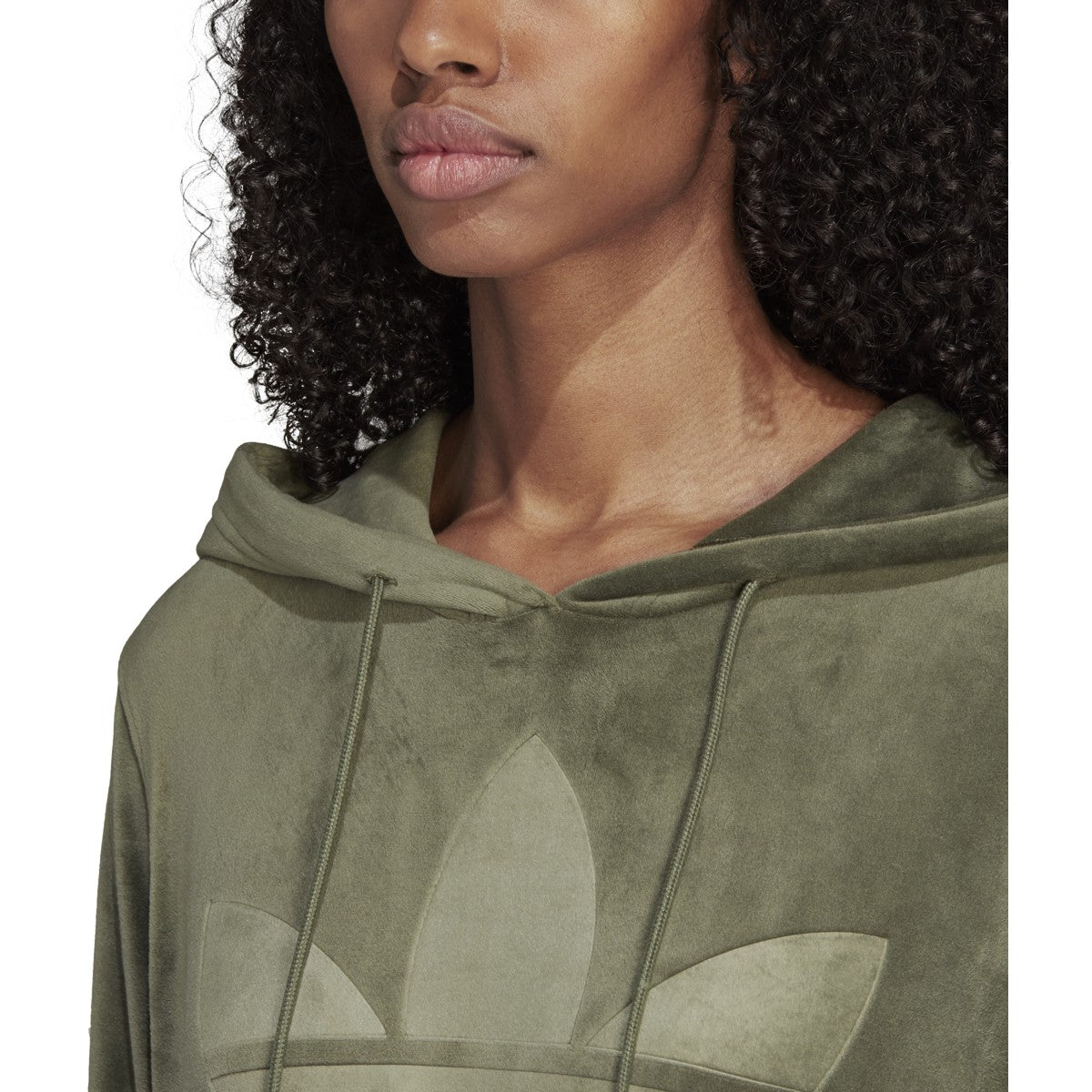 [DH4719] Womens Adidas Originals Velvet Hoodie