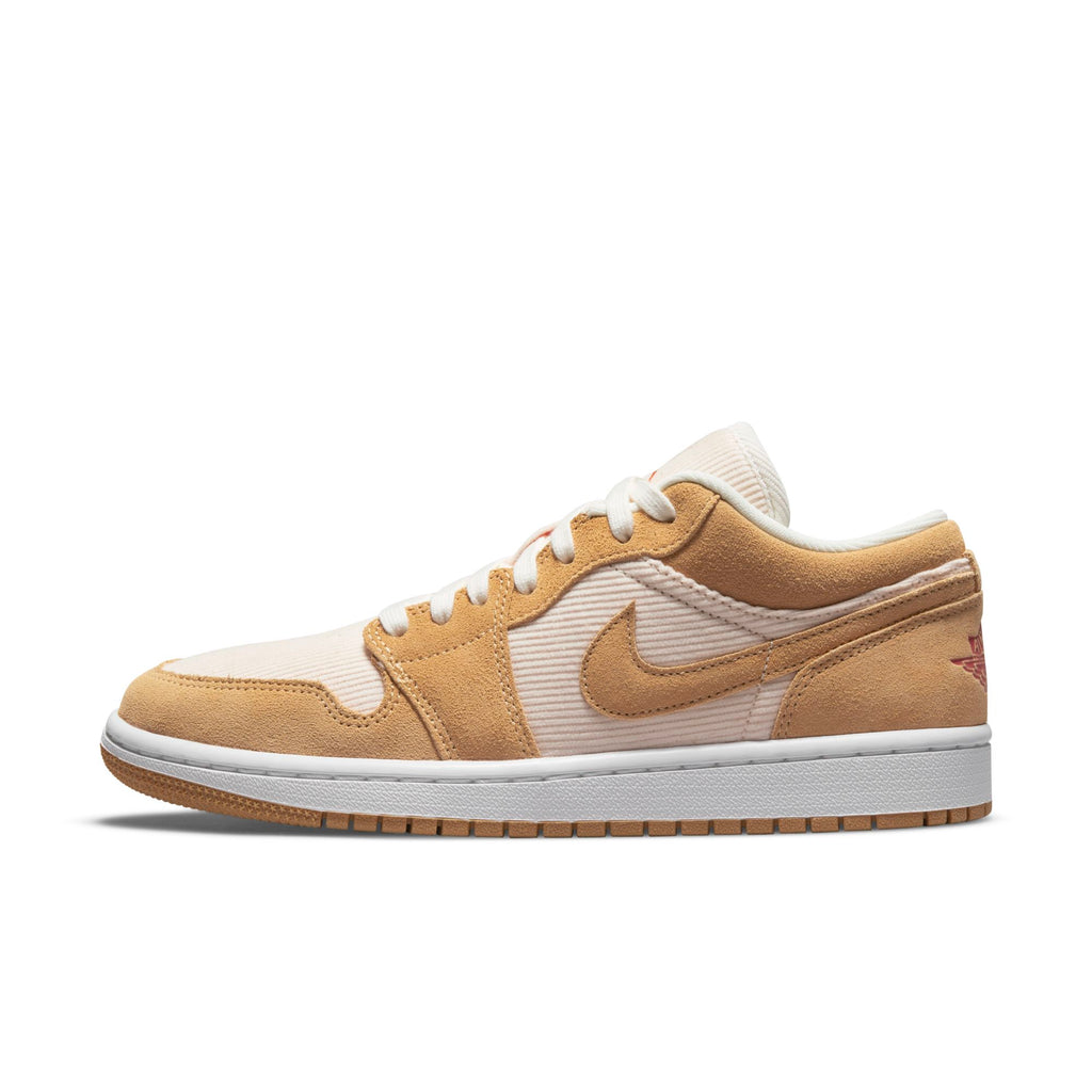 [DH7820-700] Womens Air Jordan RETRO 1 LOW SE 'TWINE ORANGE QUARTZ CORDUROY'