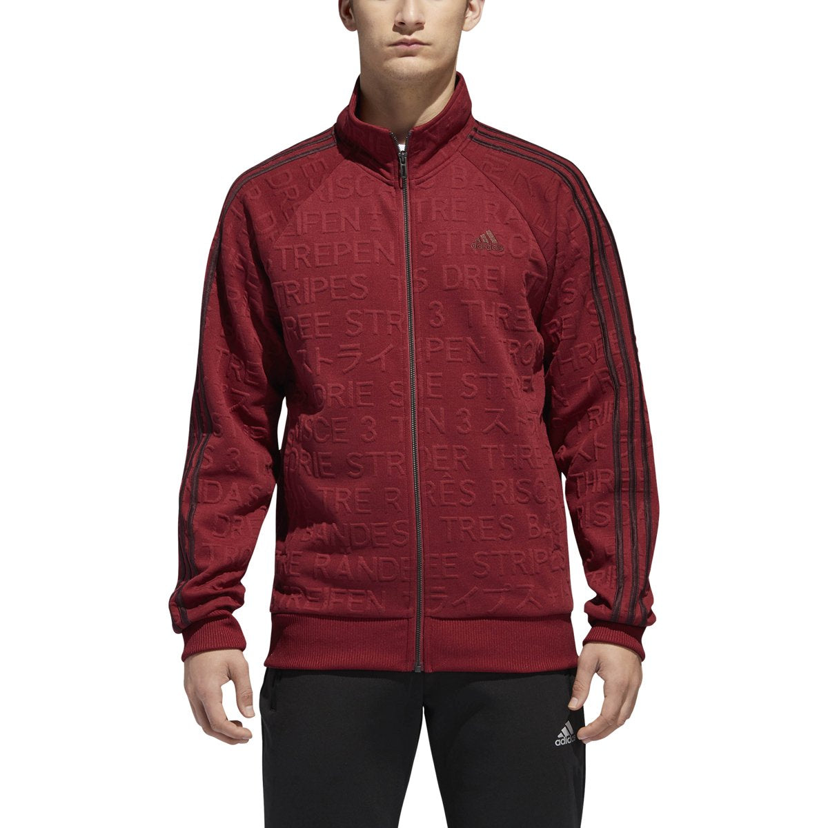 [DH9084] Badge of Sport 3-Stripe Cotton Fleece Pullover