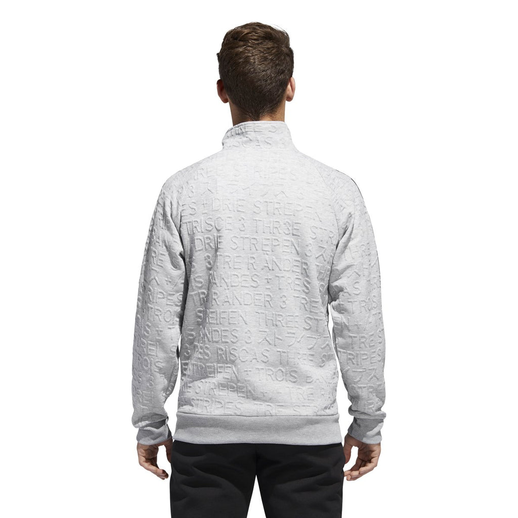 [DH9085] Badge of Sport 3-Stripe Cotton Fleece Pullover