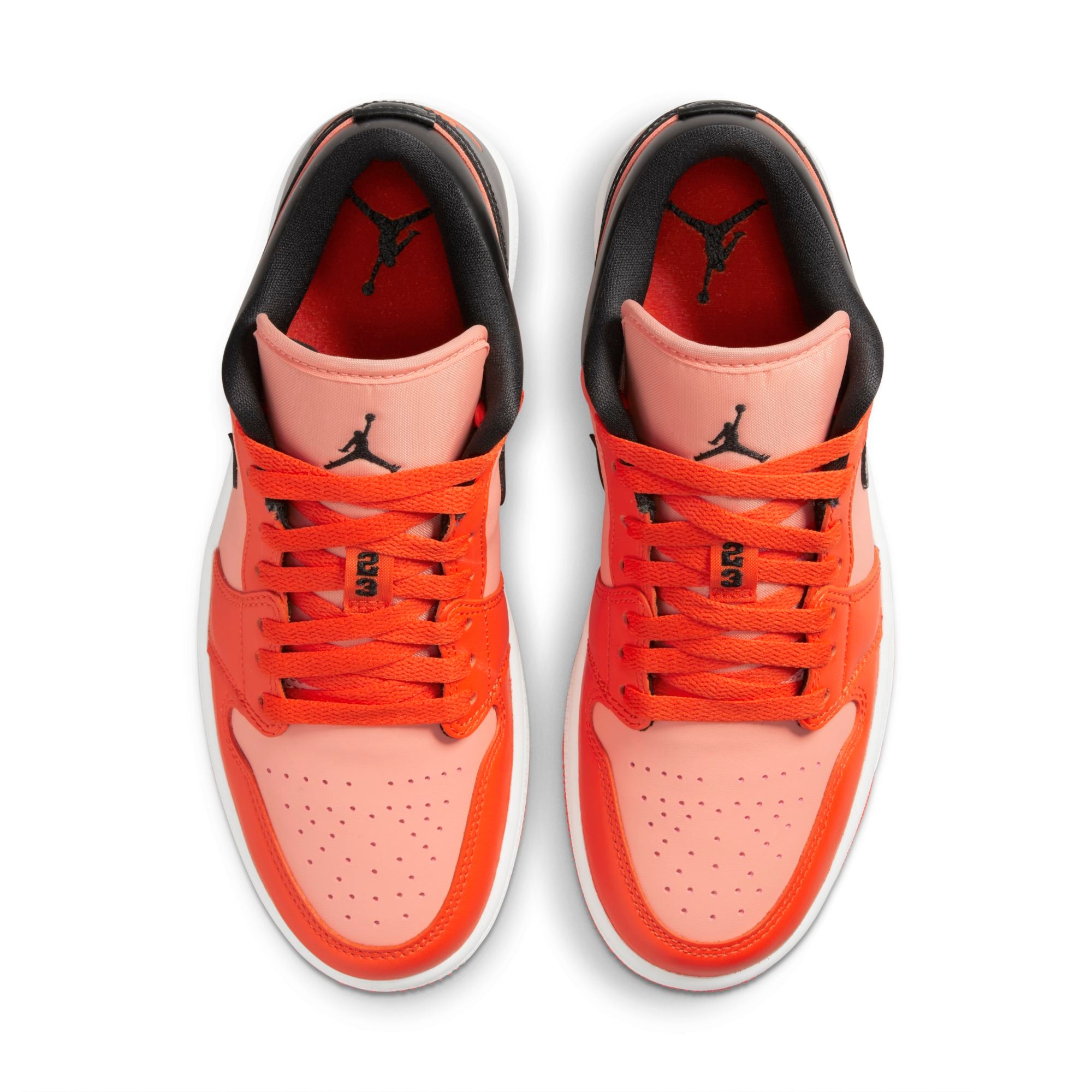 [DM3379-600] Womens Air Jordan Retro 1 Low (W) 'Orange Black'