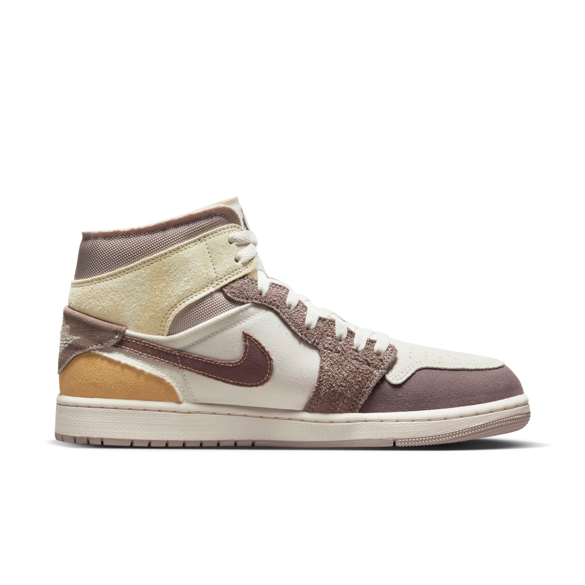 [DM9652-102] Mens Air Jordan Retro 1 Mid SE Craft 'Taupe Haze'