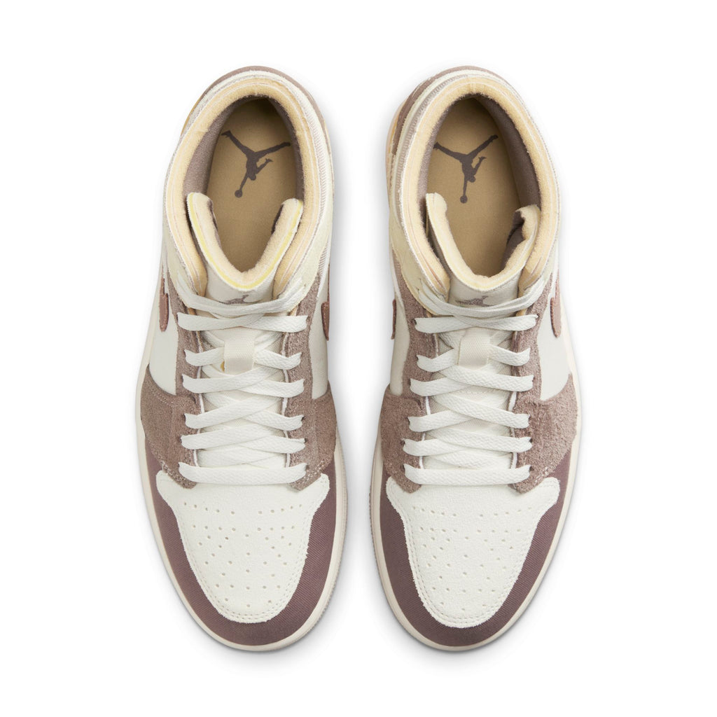 [DM9652-102] Mens Air Jordan Retro 1 Mid SE Craft 'Taupe Haze'
