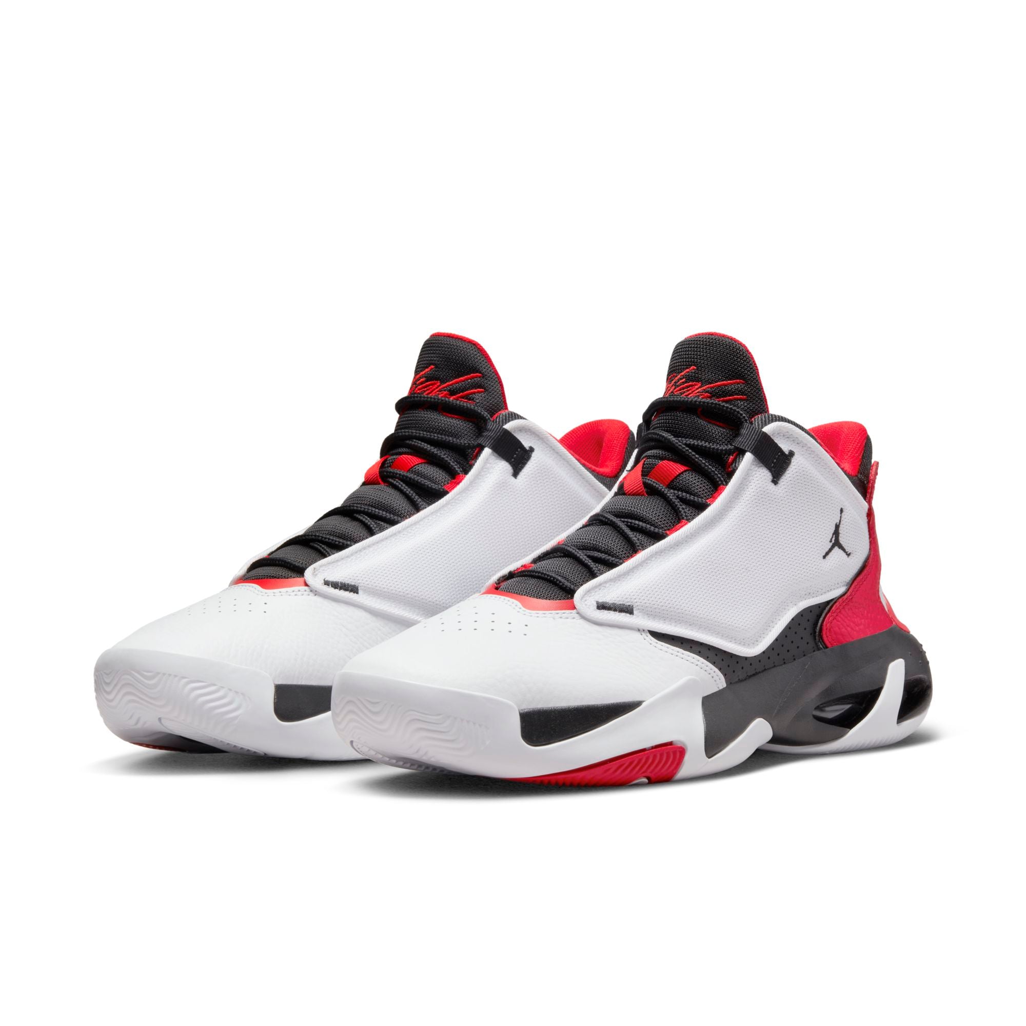 [DN3687-106] Mens Air Jordan MAX AURA 4 'WHITE BLACK UNIVERSITY RED'