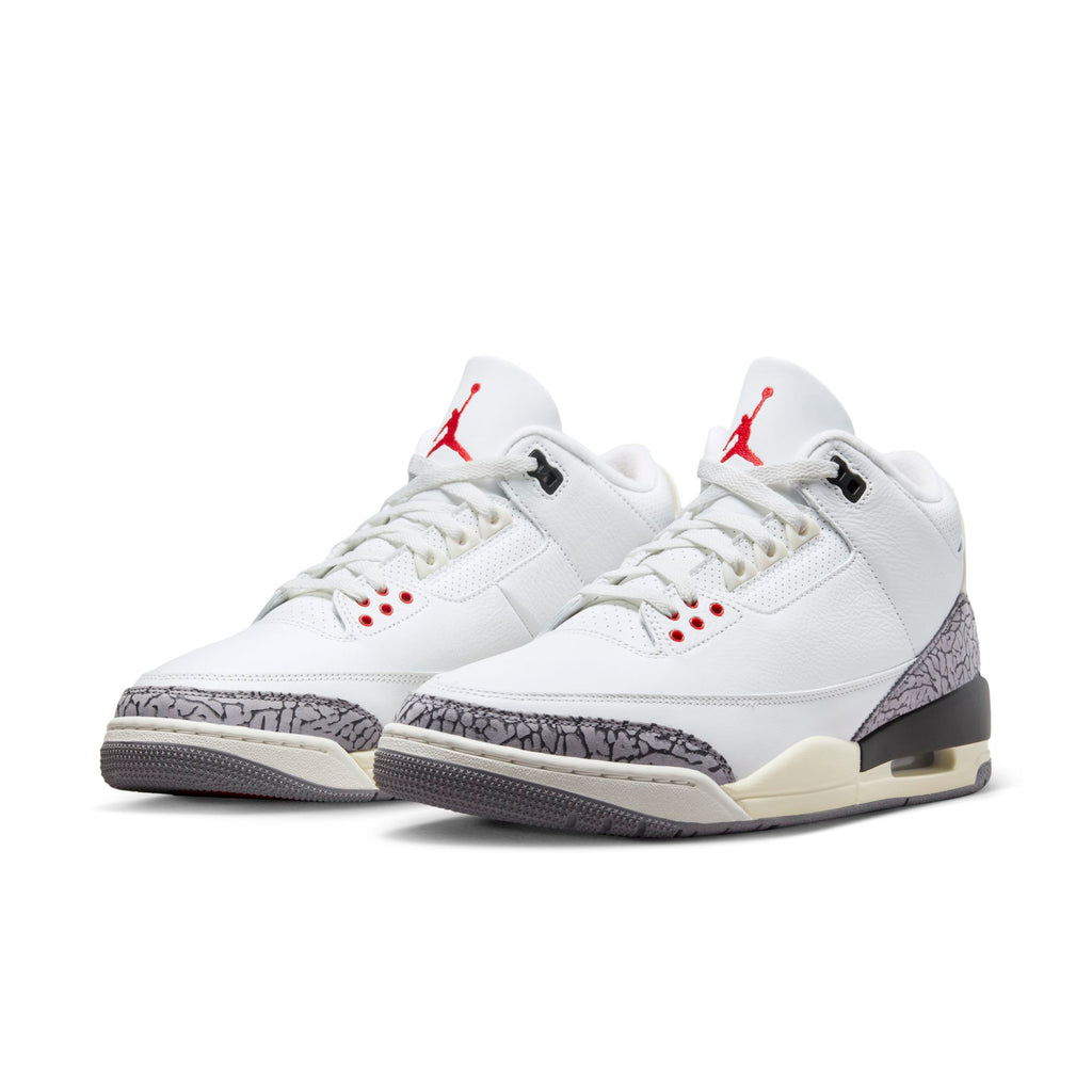 [DN3707-100] Mens Air Jordan RETRO 3 'WHITE CEMENT REIMAGINED'
