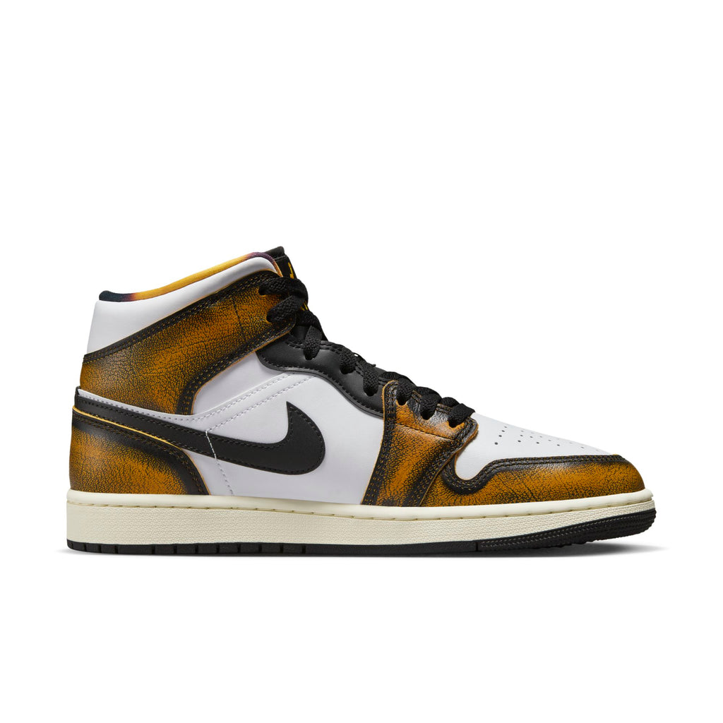 [DQ8417-071] Mens Air Jordan Retro 1 Mid SE 'Orange Wear Away'