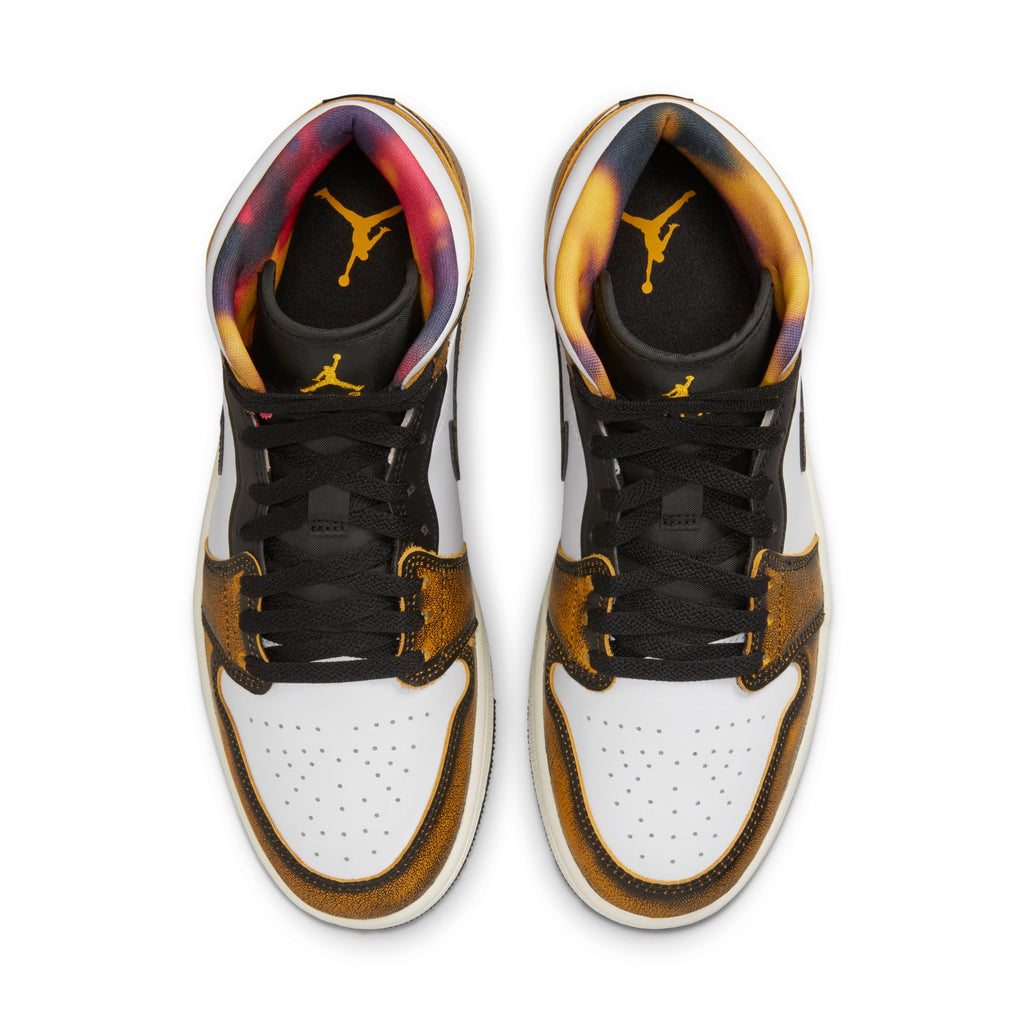 [DQ8417-071] Mens Air Jordan Retro 1 Mid SE 'Orange Wear Away'