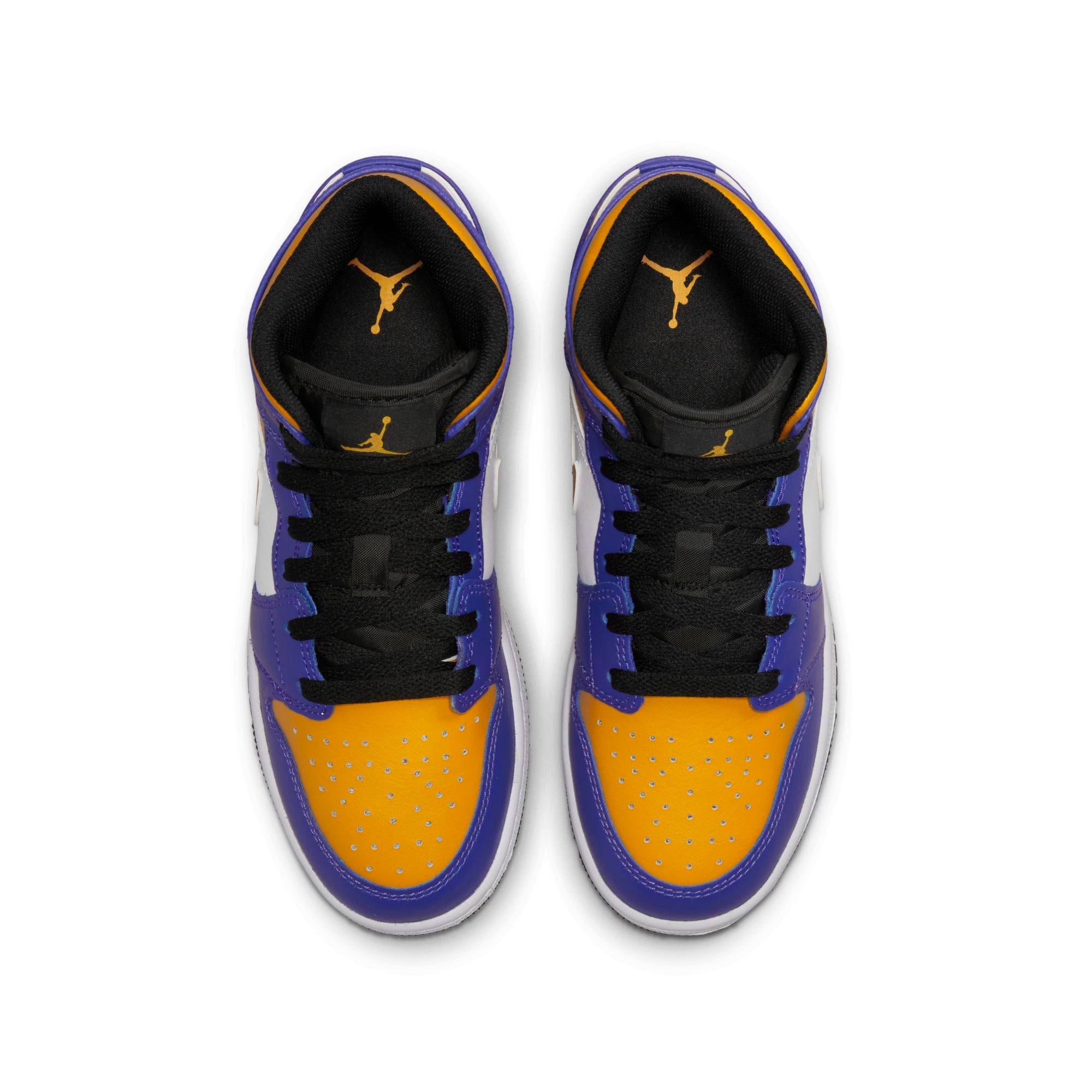 [DQ8423-517] Youth Air Jordan Retro 1 Mid (GS) "Lakers"