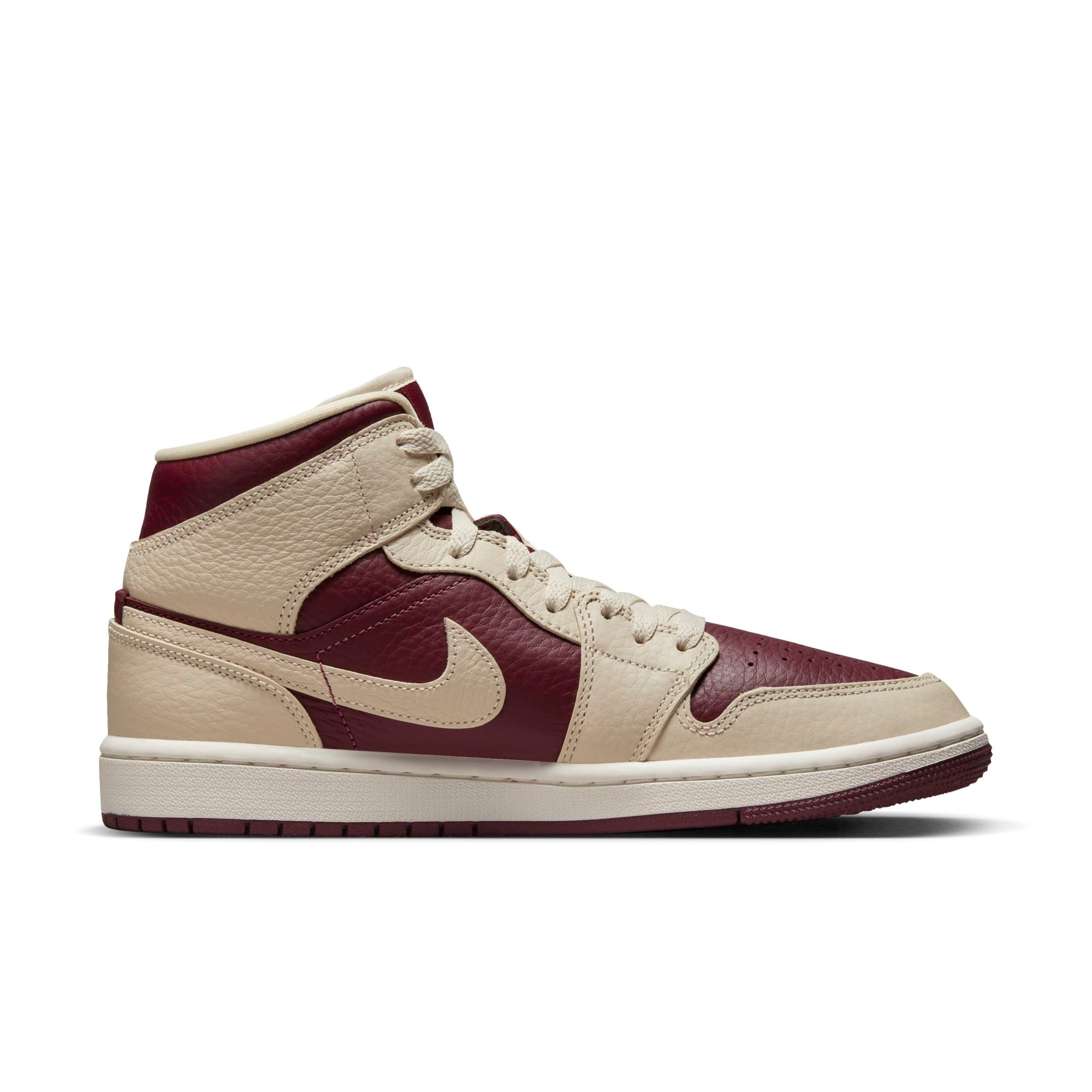[DR0501-200] Womens Air Jordan RETRO 1 MID SE 'SPLIT BEACH CHERRYWOOD RED'