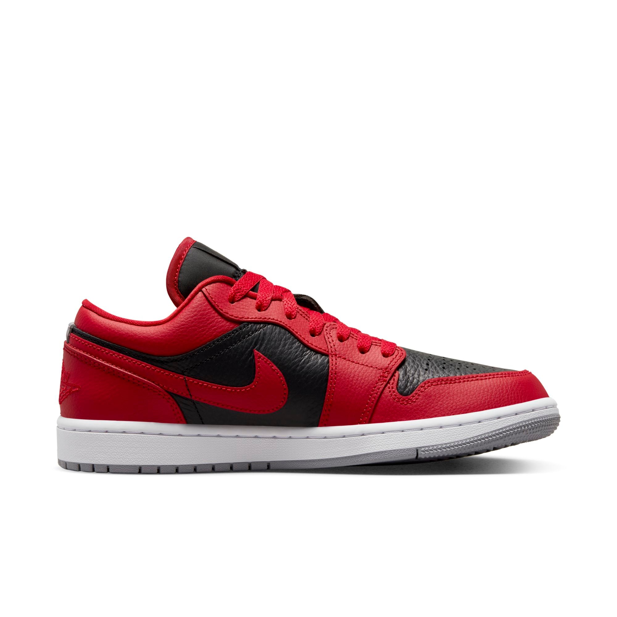 [DR0502-600] Womens Air Jordan RETRO 1 LOW SE 'HOMAGE SPLIT GYM RED CEMENT GREY'