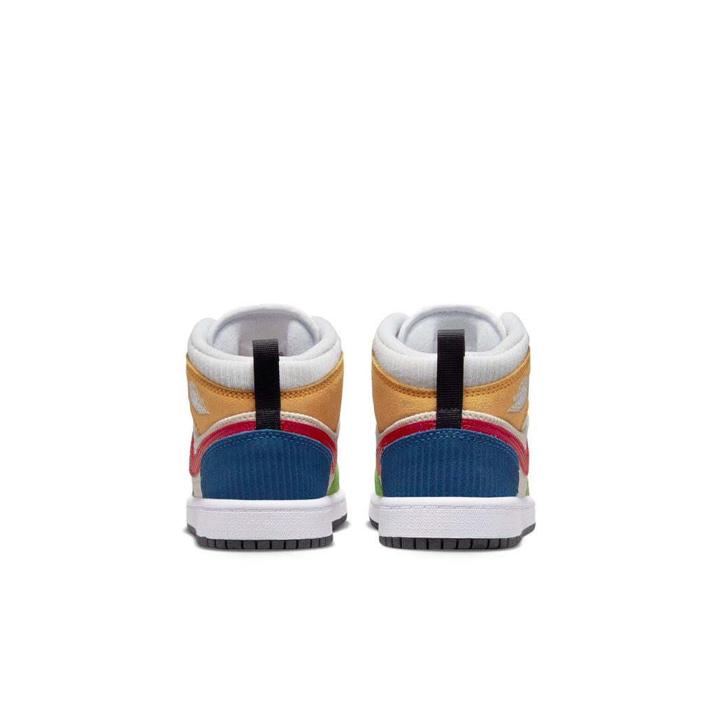 [DR6958-100] Preschool Air Jordan Retro 1 Mid SE (PS) 'Messy Room'